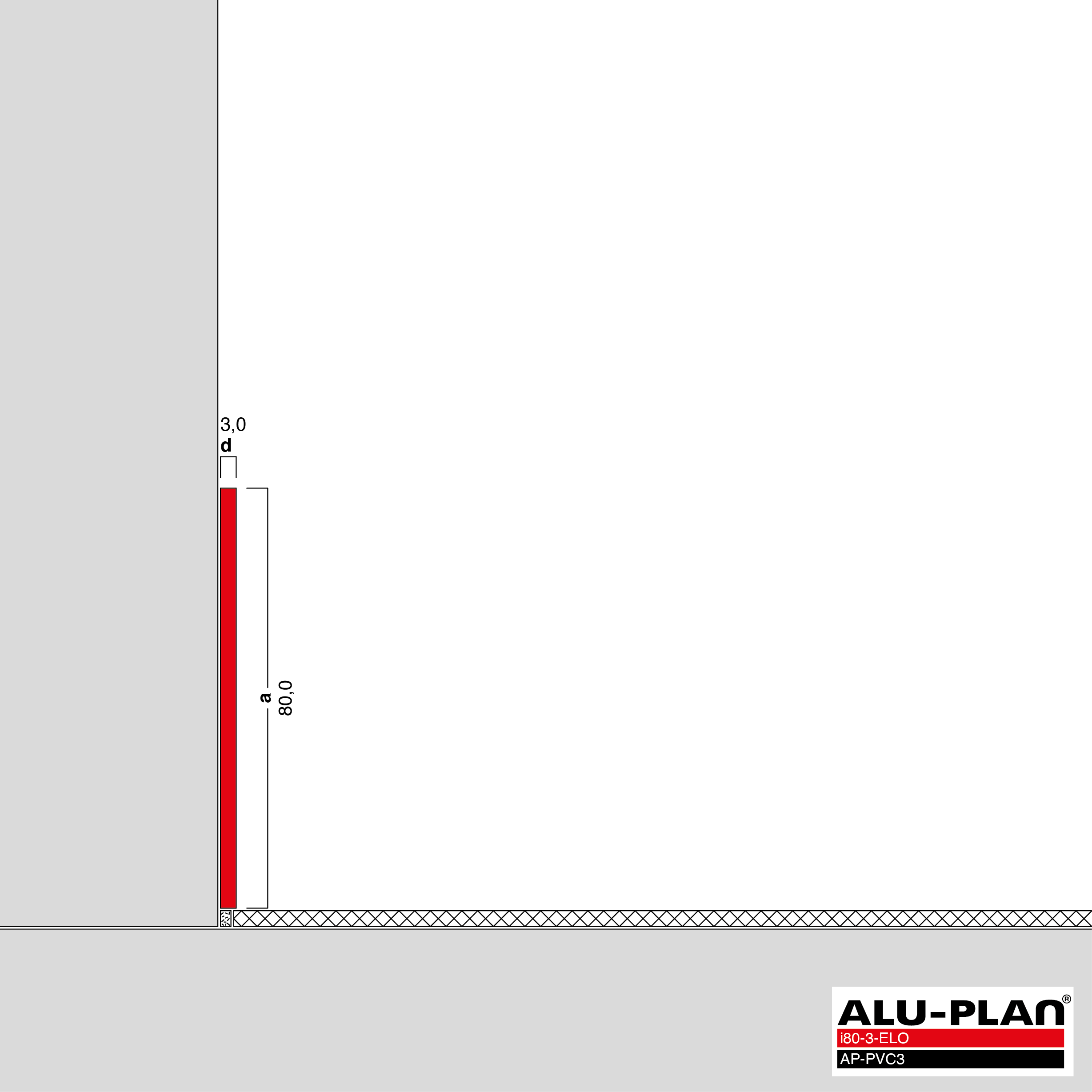 ALU-PLAN® Installation :: i80-3-ELO-AP-PVC3