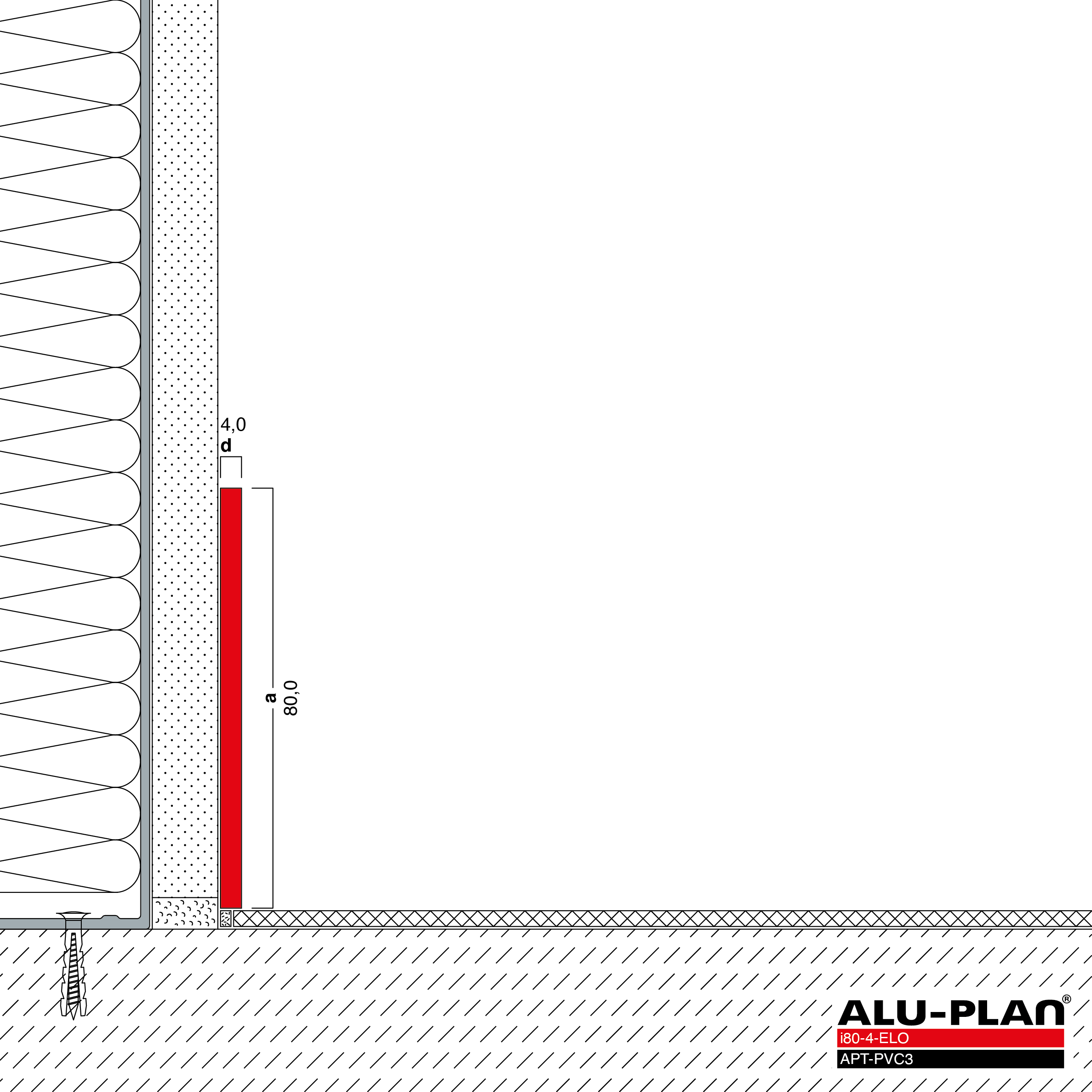 ALU-PLAN® Installation :: i80-4-ELO-APT-PVC3