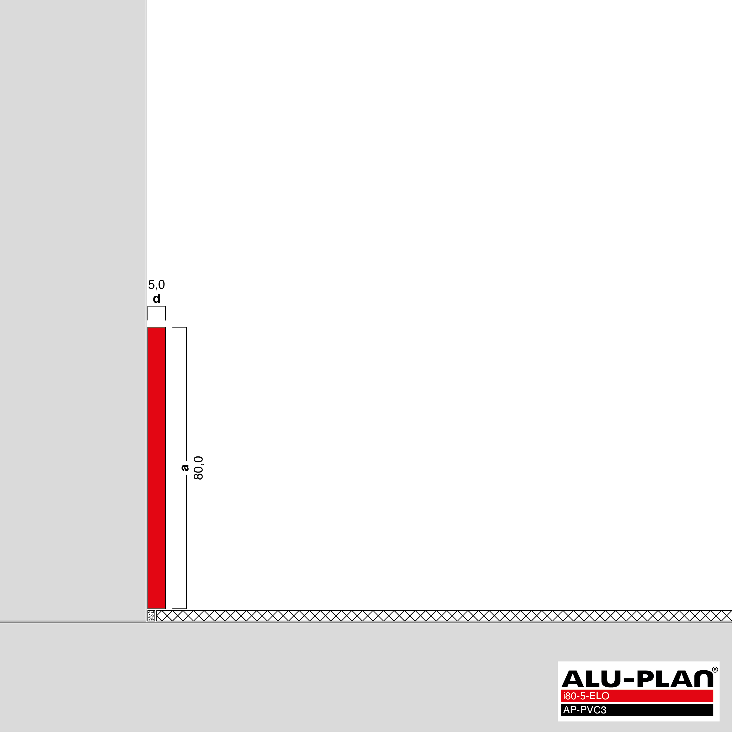 ALU-PLAN® Installation :: i80-5-ELO-AP-PVC3