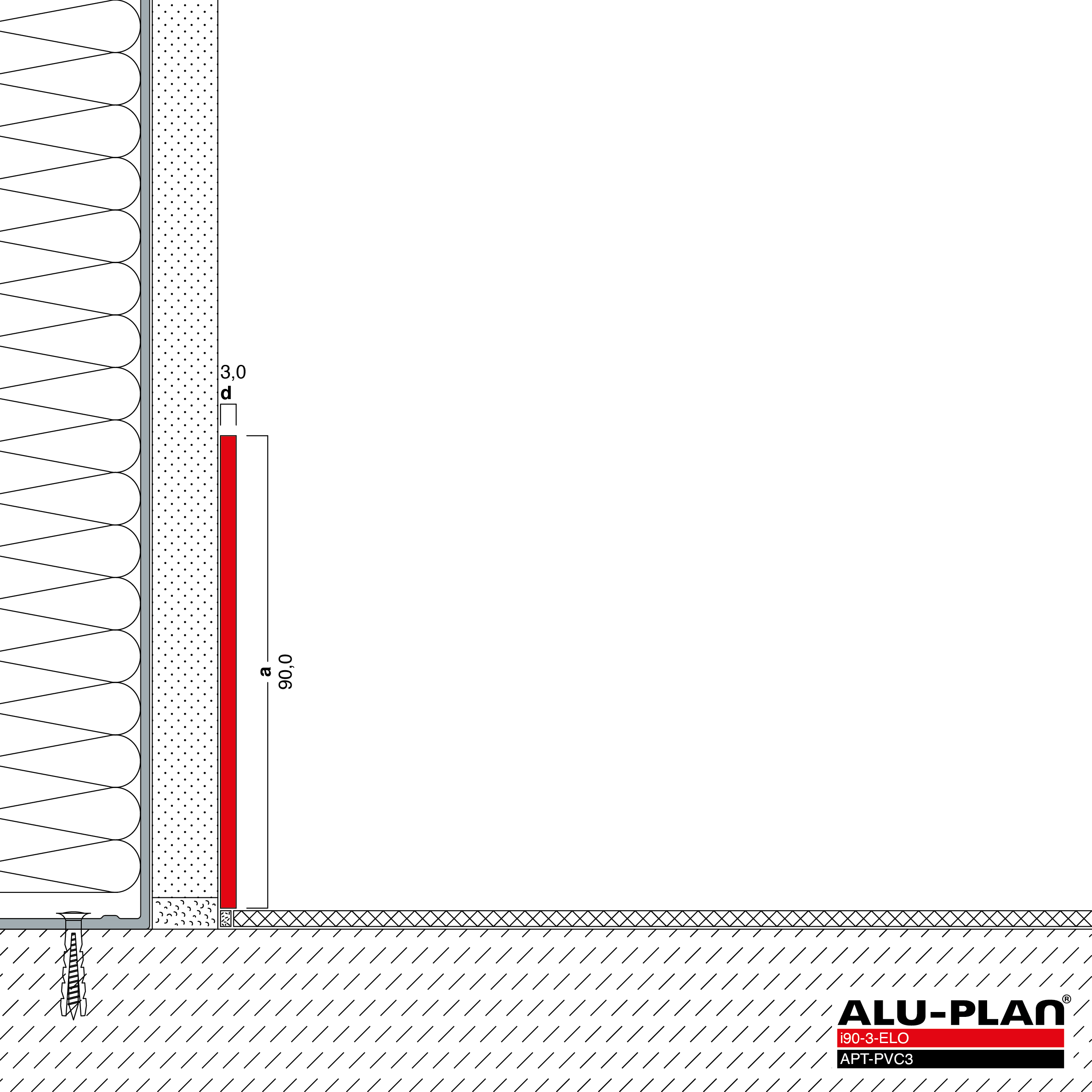 ALU-PLAN® Installation :: i90-3-ELO-APT-PVC3