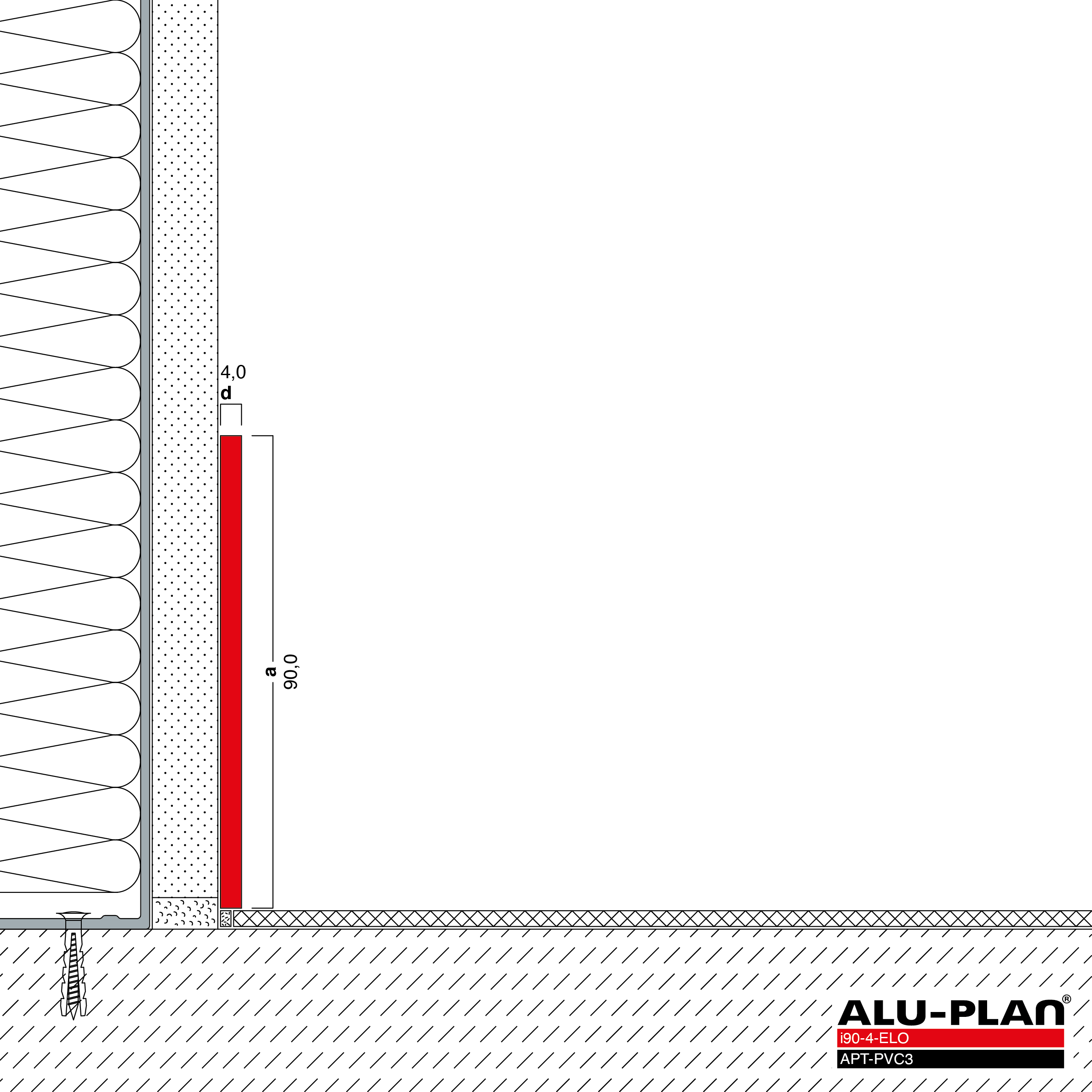 ALU-PLAN® Installation :: i90-4-ELO-APT-PVC3