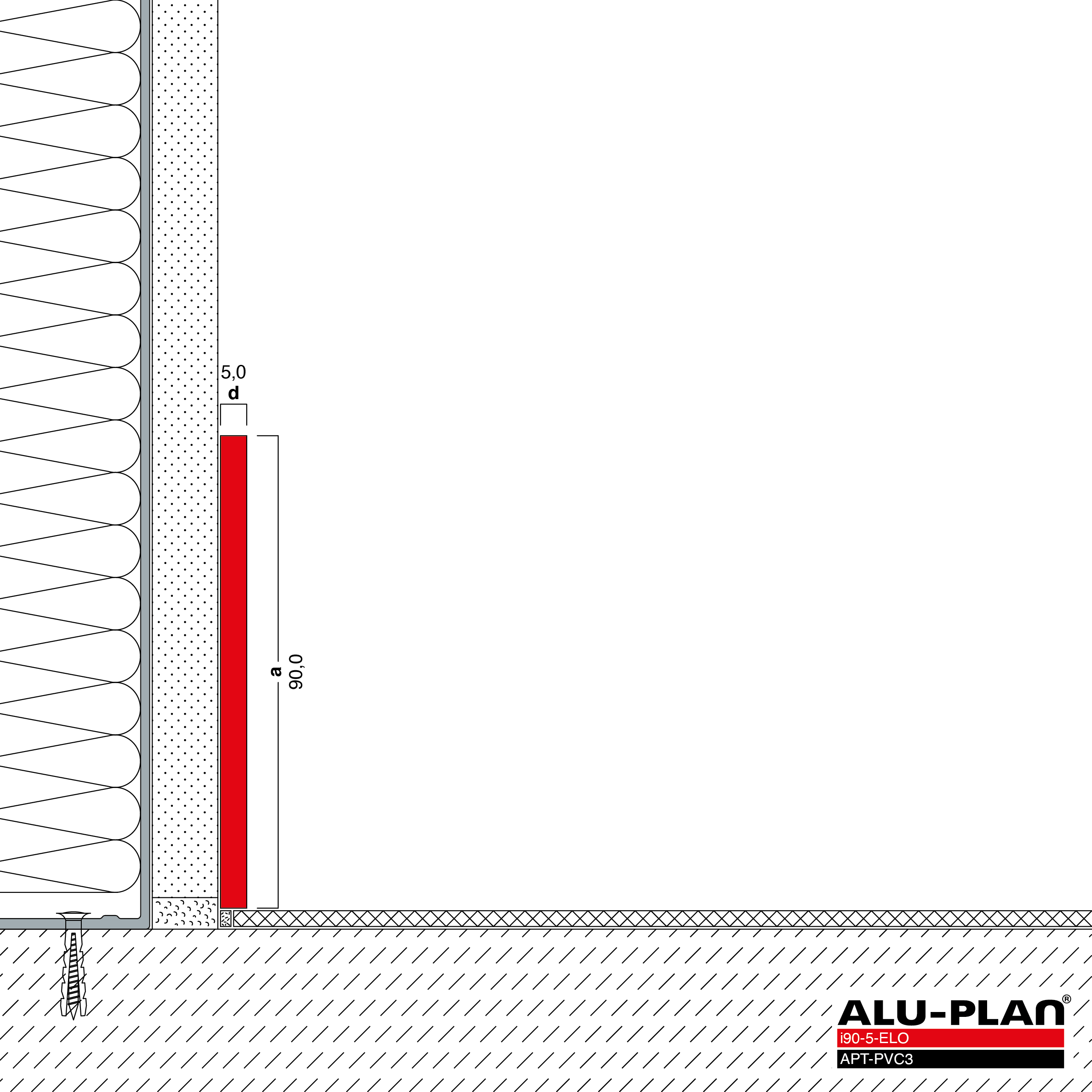 ALU-PLAN® Installation :: i90-5-ELO-APT-PVC3