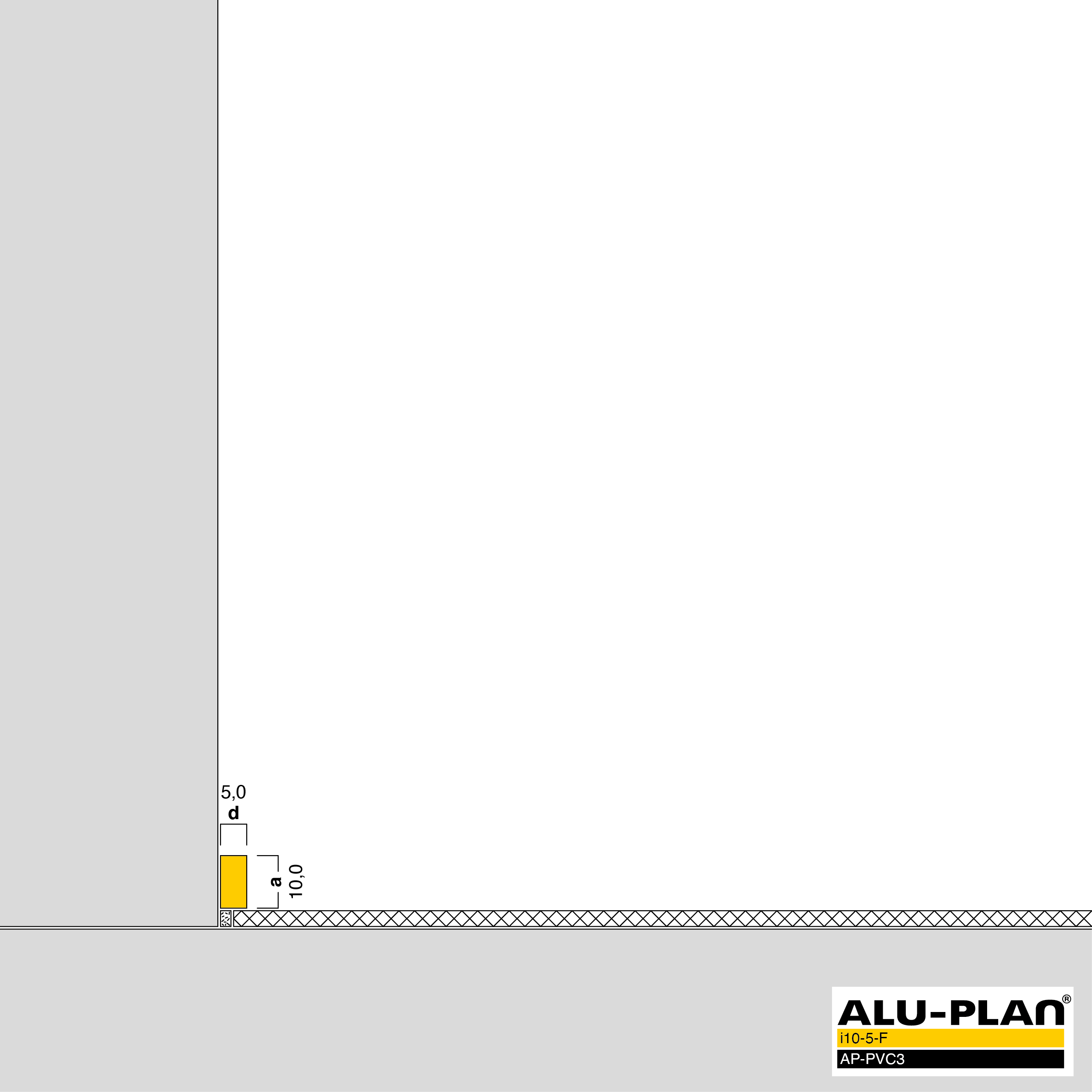ALU-PLAN® Installation :: i10-5-F-AP-PVC3