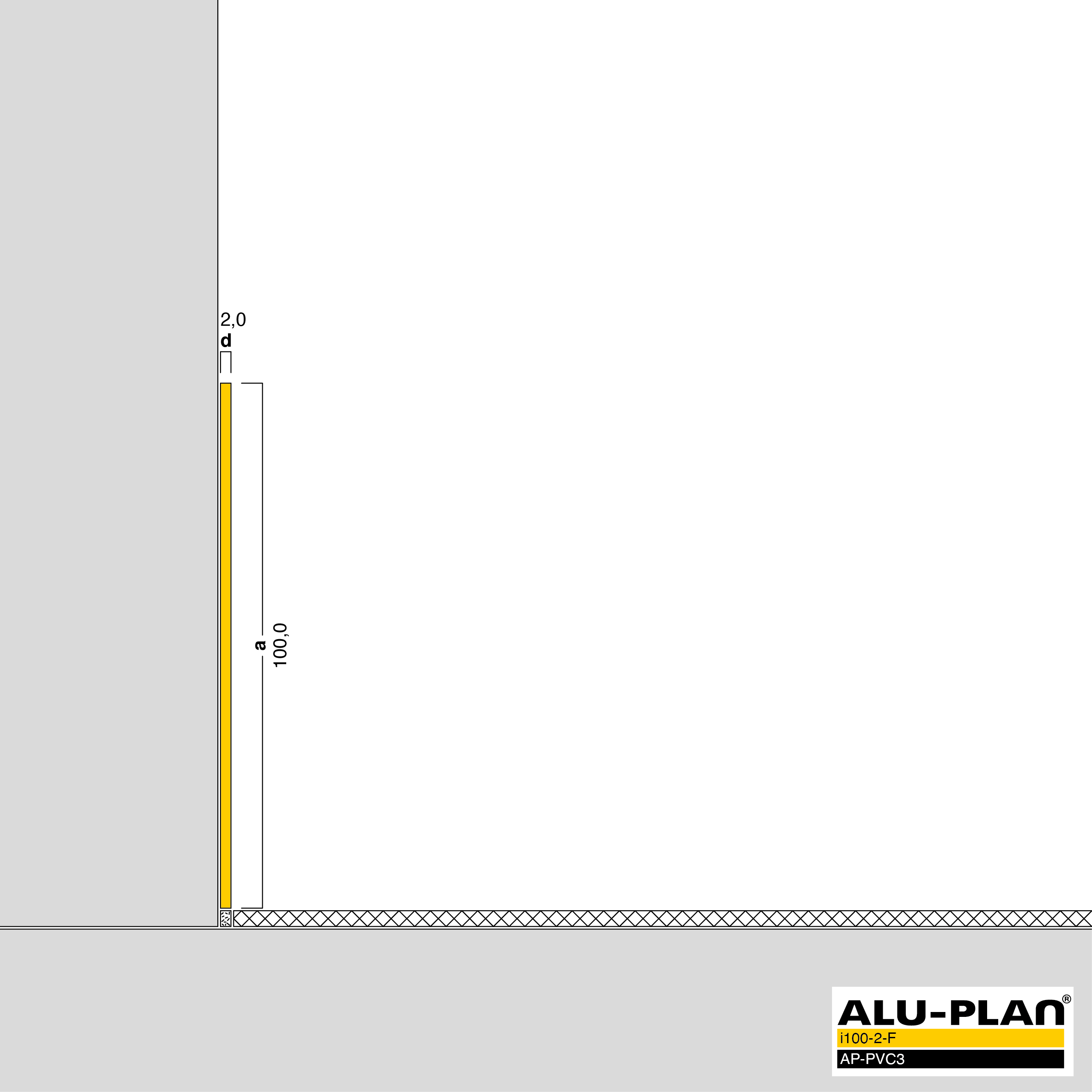 ALU-PLAN® Installation :: i100-2-F-AP-PVC3