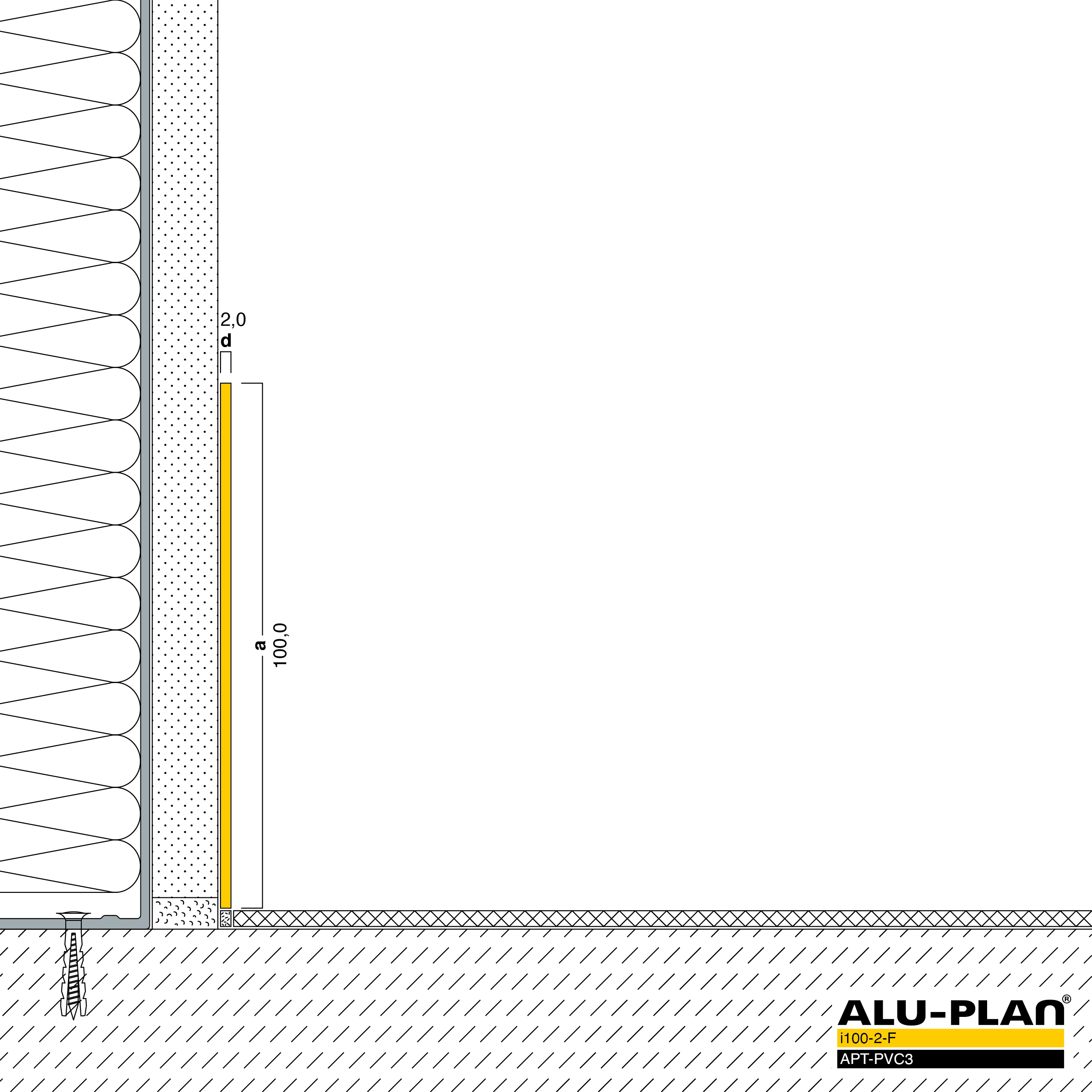 ALU-PLAN® Installation :: i100-2-F-APT-PVC3