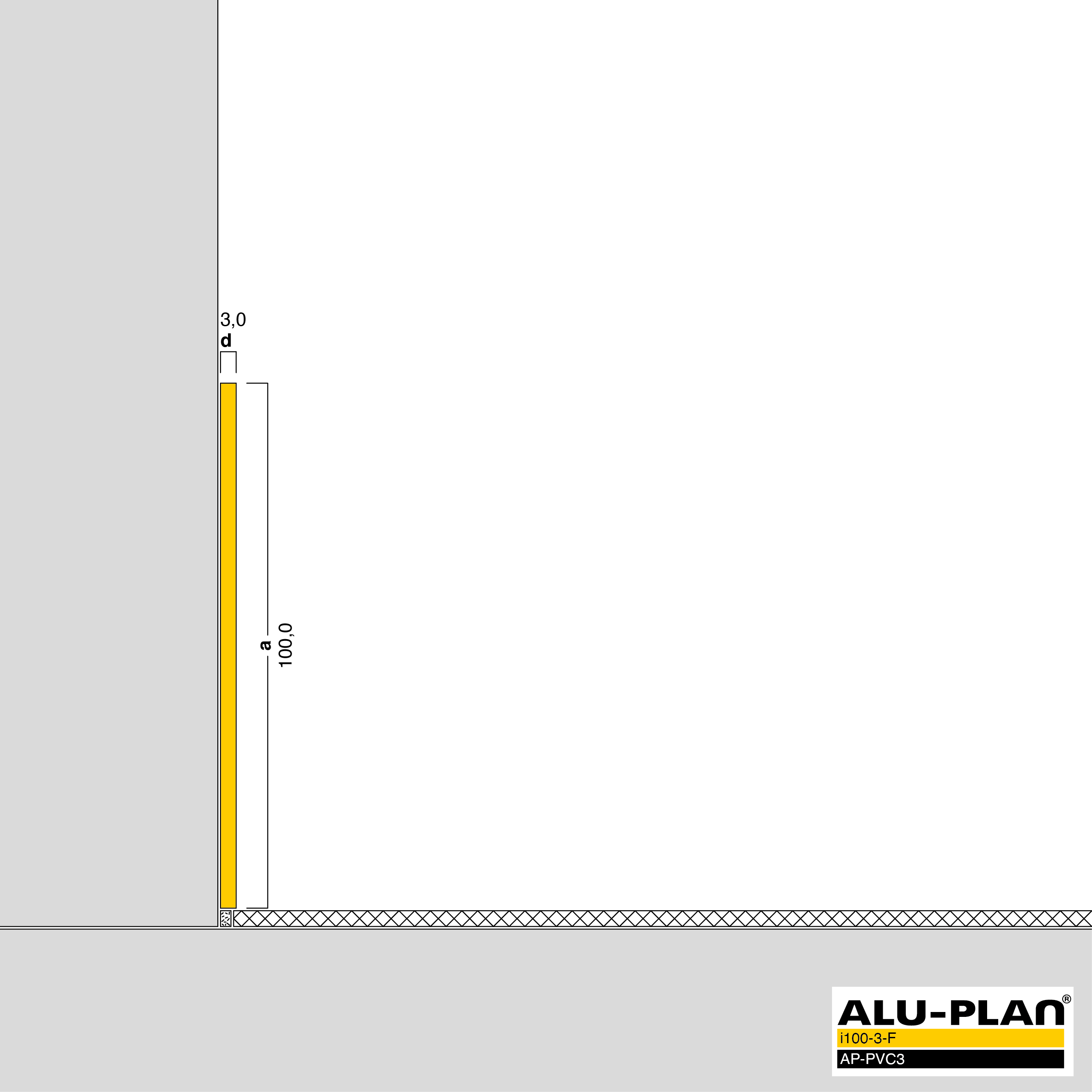 ALU-PLAN® Installation :: i100-3-F-AP-PVC3