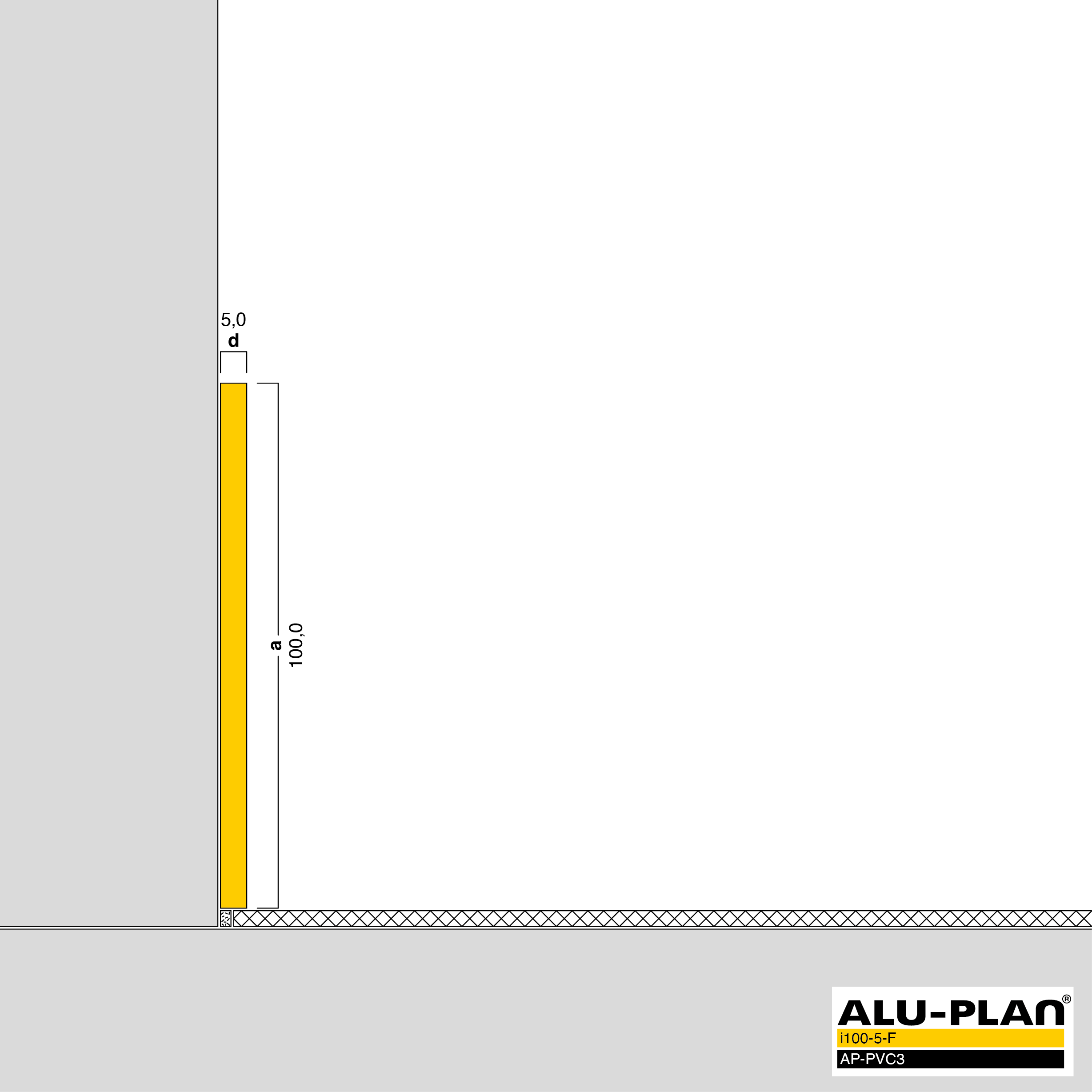 ALU-PLAN® Installation :: i100-5-F-AP-PVC3