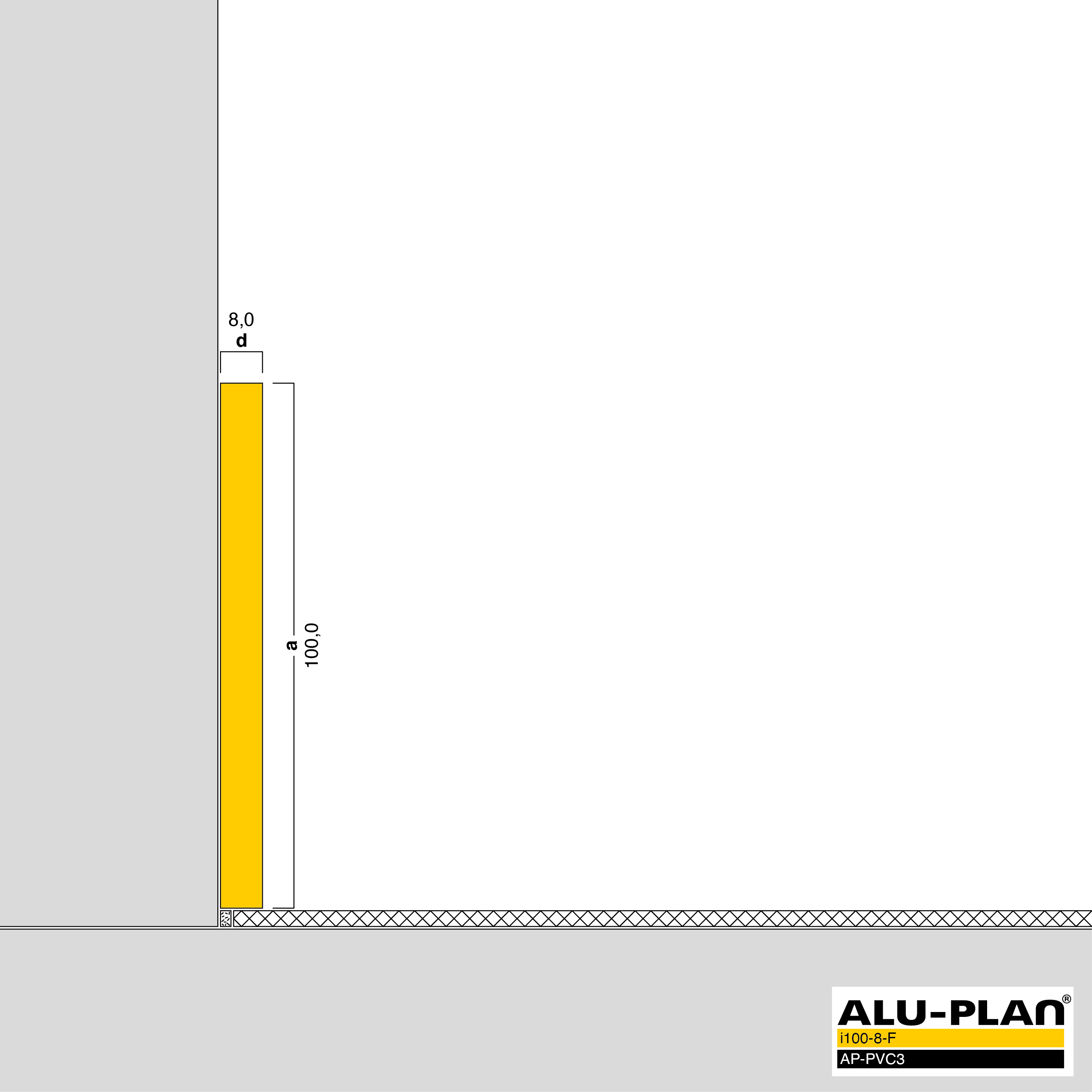 ALU-PLAN® Installation :: i100-8-F-AP-PVC3