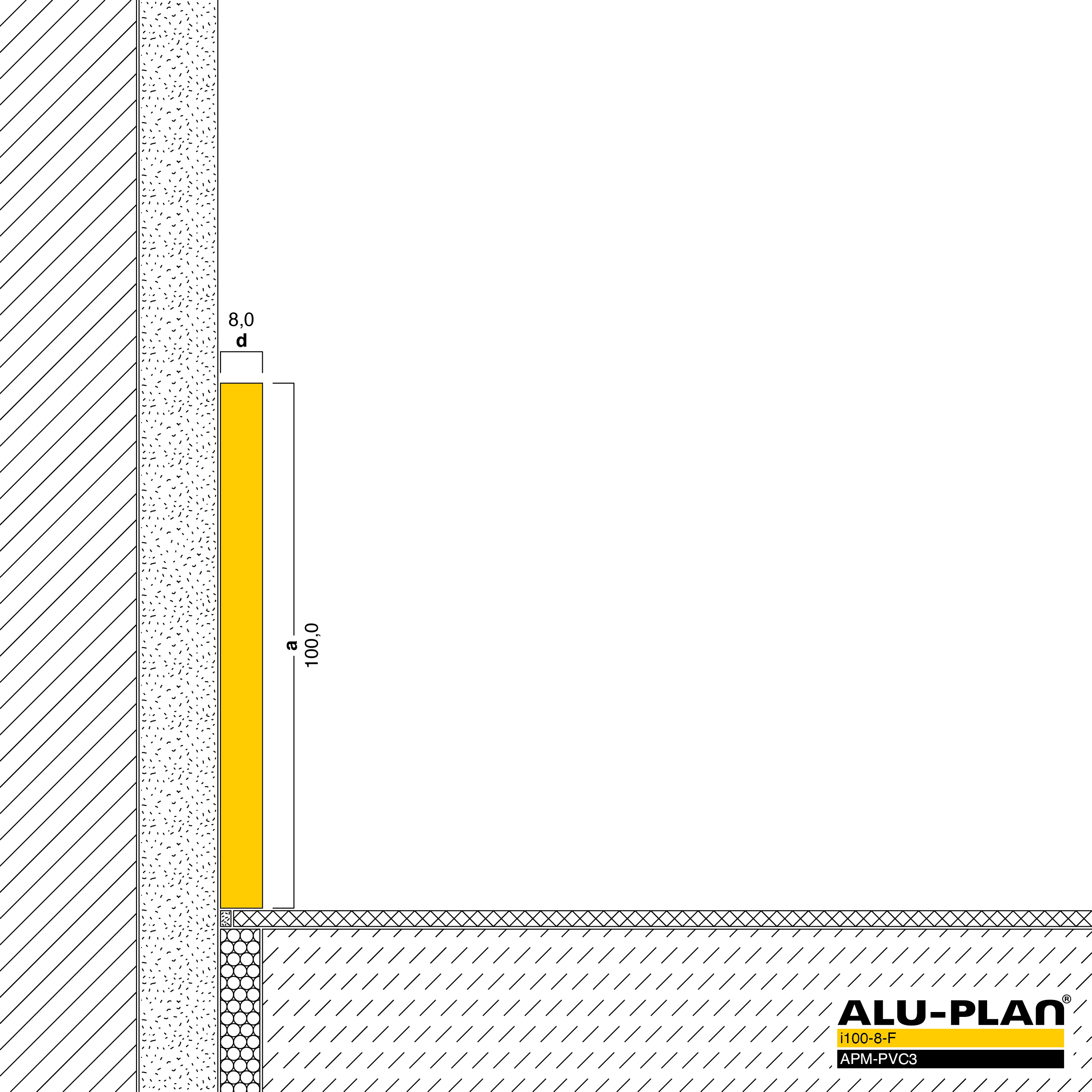 ALU-PLAN® Installation :: i100-8-F-APM-PVC3