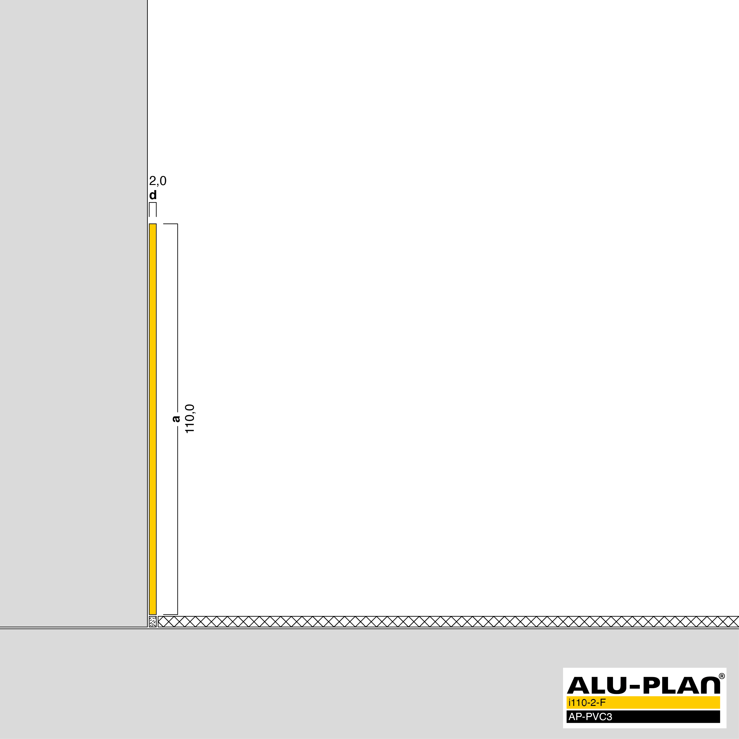 ALU-PLAN® Installation :: i110-2-F-AP-PVC3