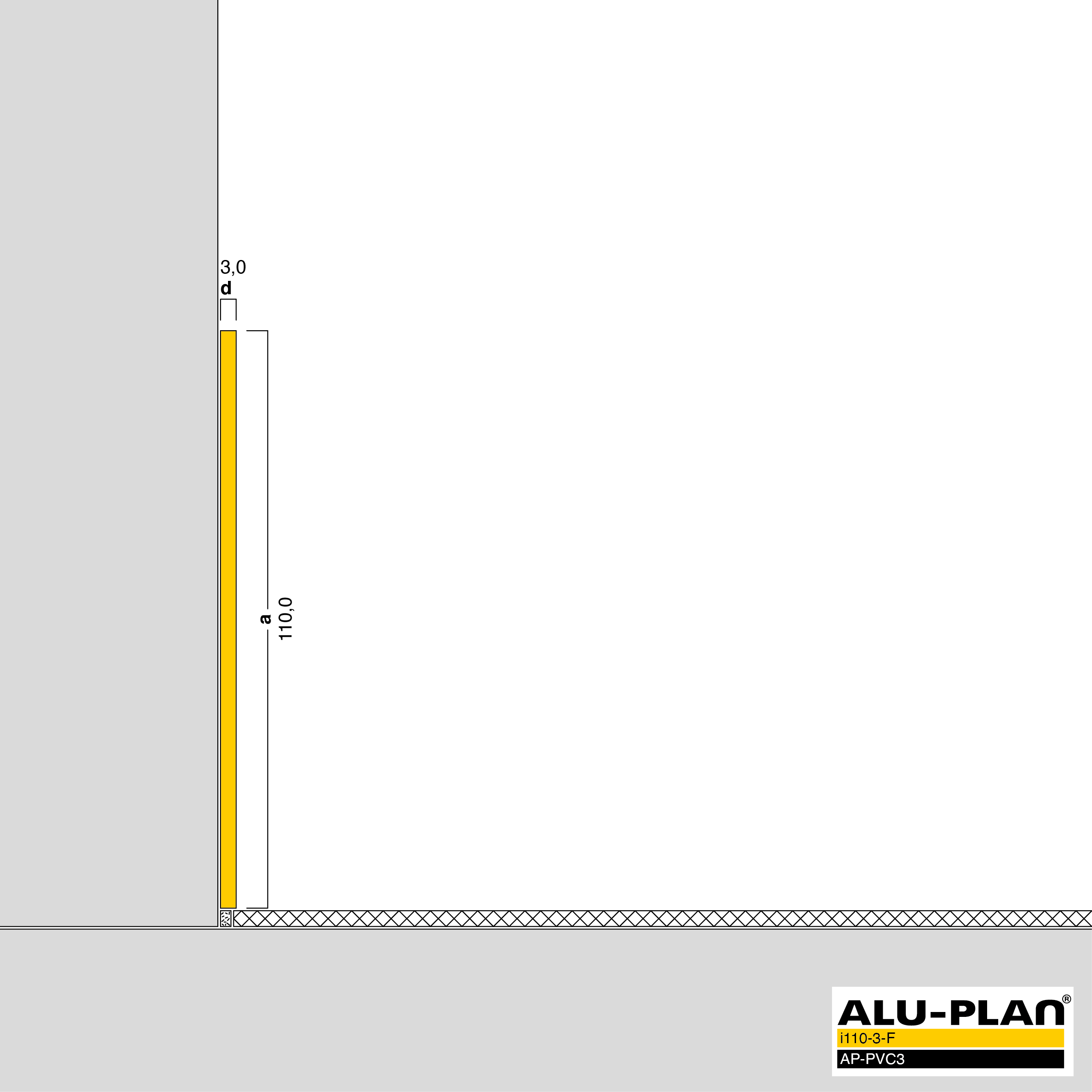 ALU-PLAN® Installation :: i110-3-F-AP-PVC3