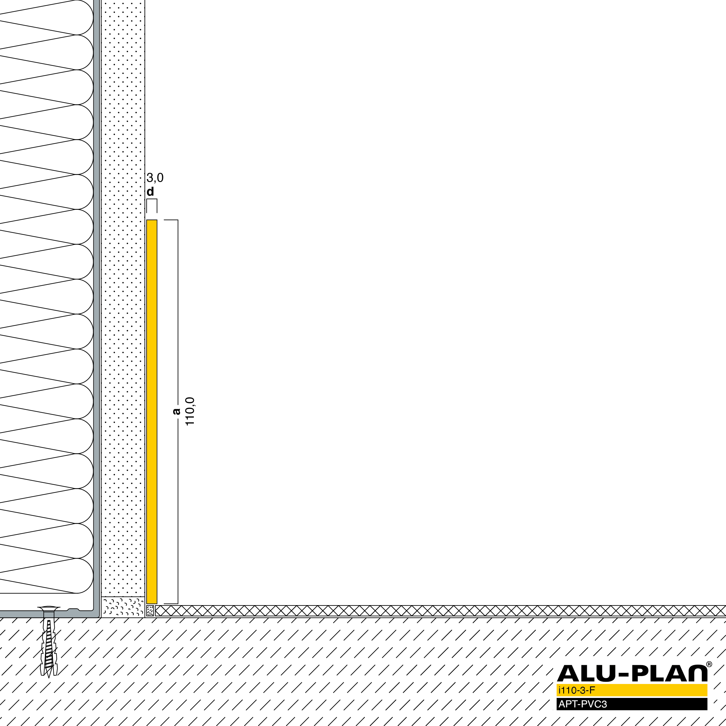 ALU-PLAN® Installation :: i110-3-F-APT-PVC3
