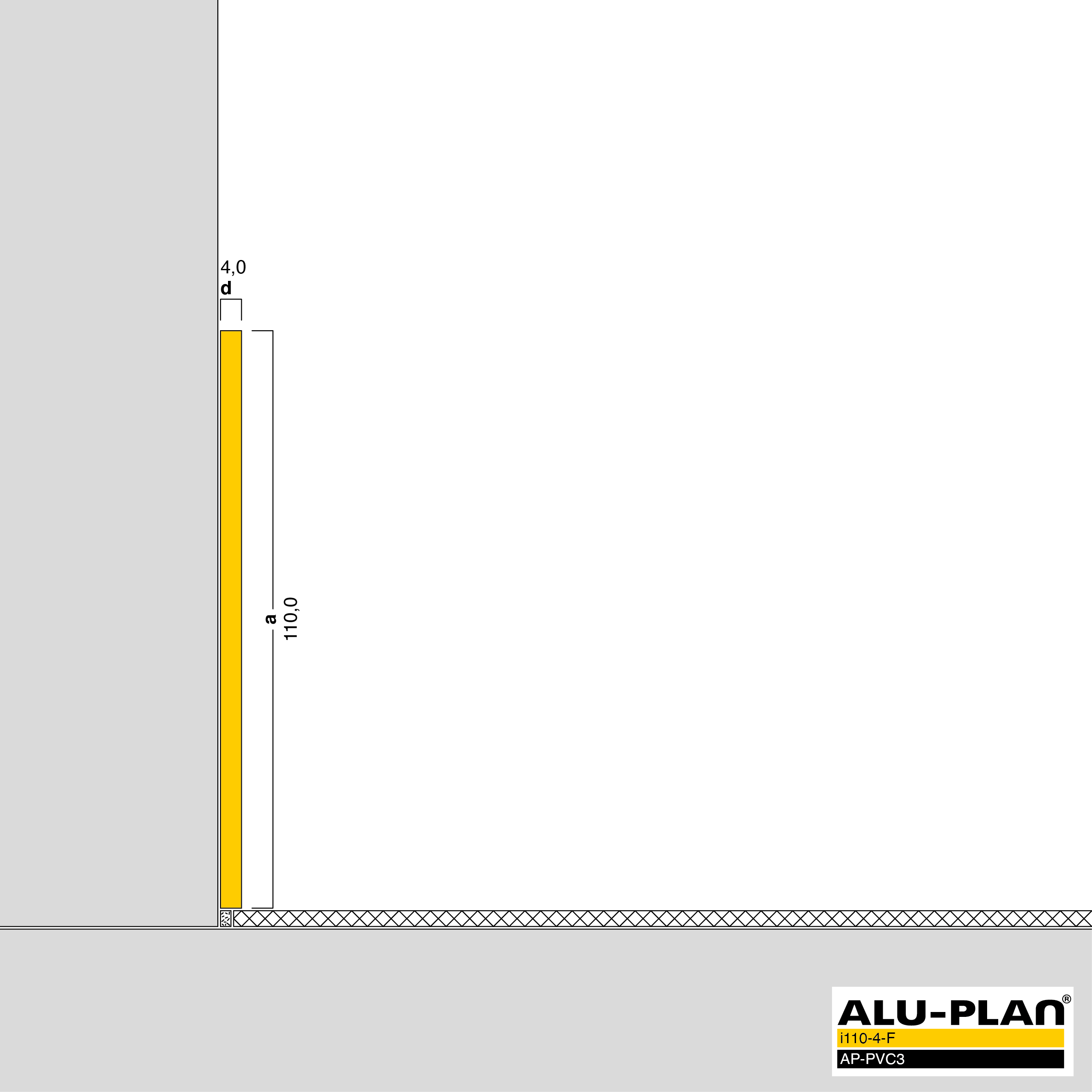 ALU-PLAN® Installation :: i110-4-F-AP-PVC3