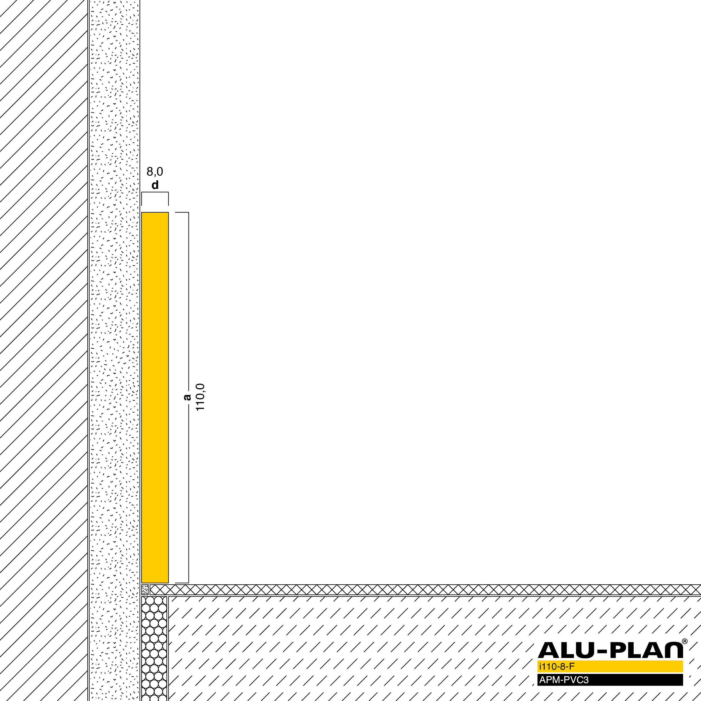 ALU-PLAN® Installation :: i110-8-F-APM-PVC3