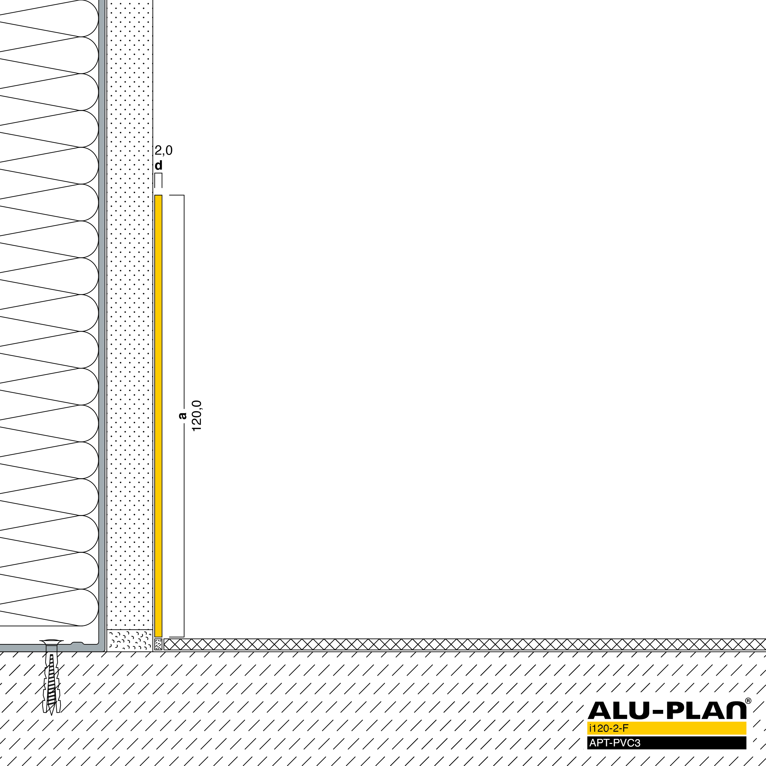 ALU-PLAN® Installation :: i120-2-F-APT-PVC3