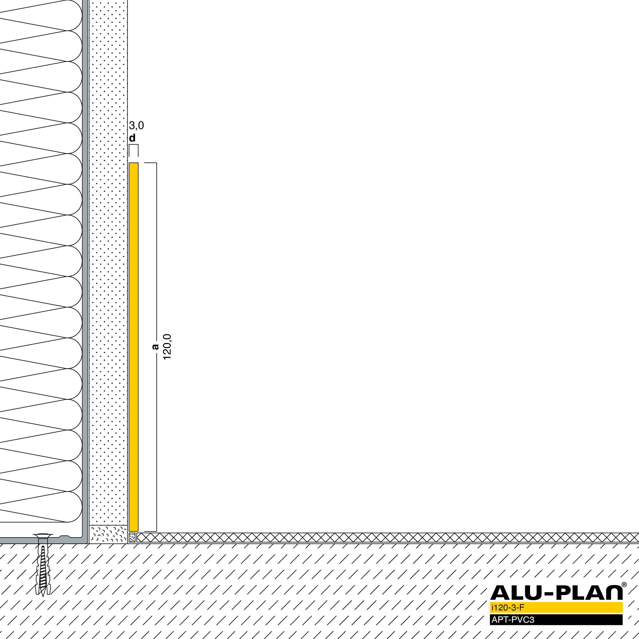 ALU-PLAN® Installation :: i120-3-F-APT-PVC3