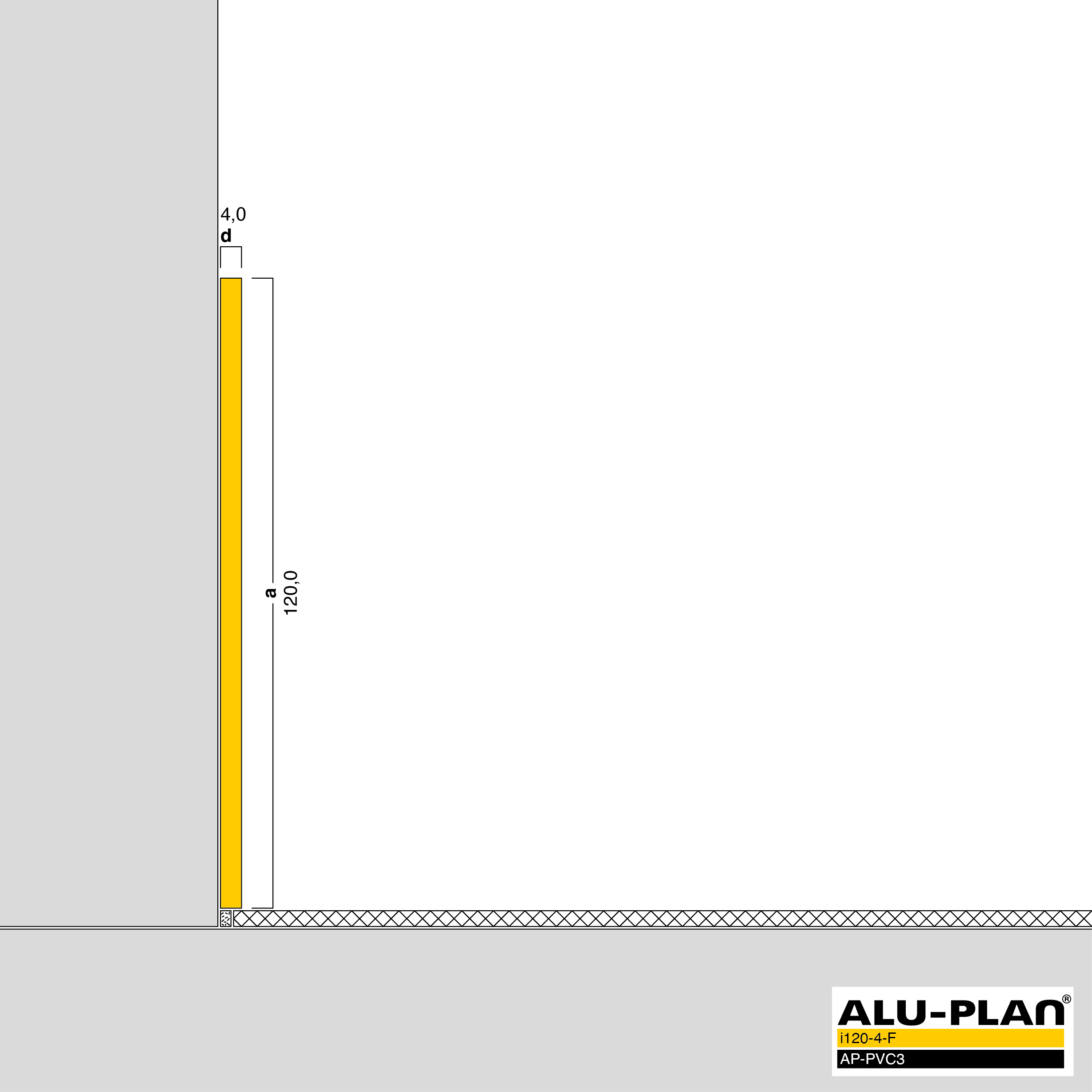 ALU-PLAN® Installation :: i120-4-F-AP-PVC3
