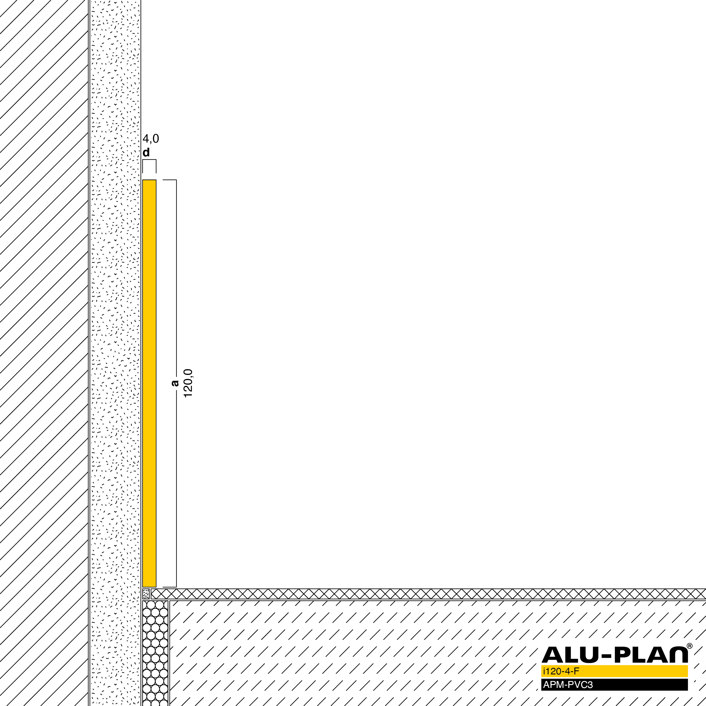 ALU-PLAN® Installation :: i120-4-F-APM-PVC3
