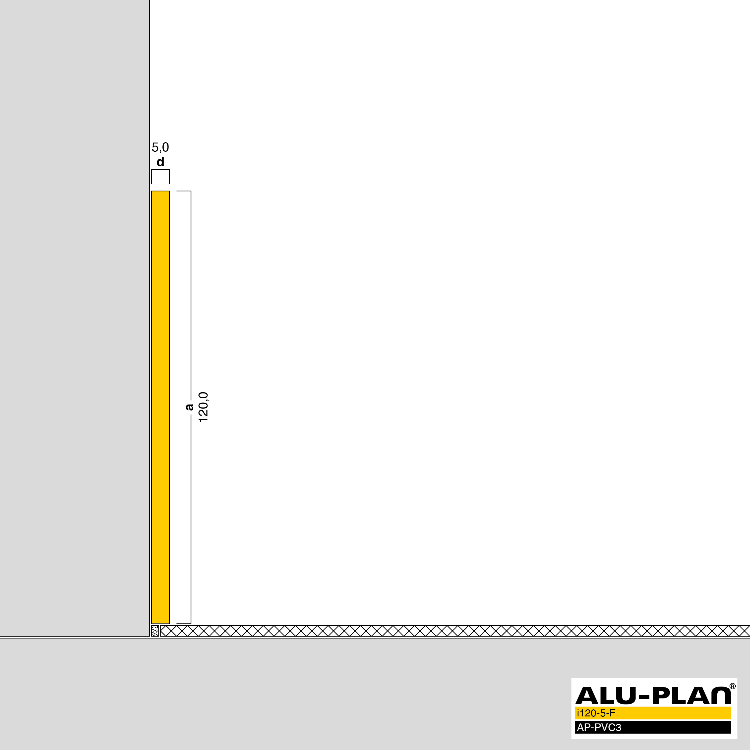 ALU-PLAN® Installation :: i120-5-F-AP-PVC3