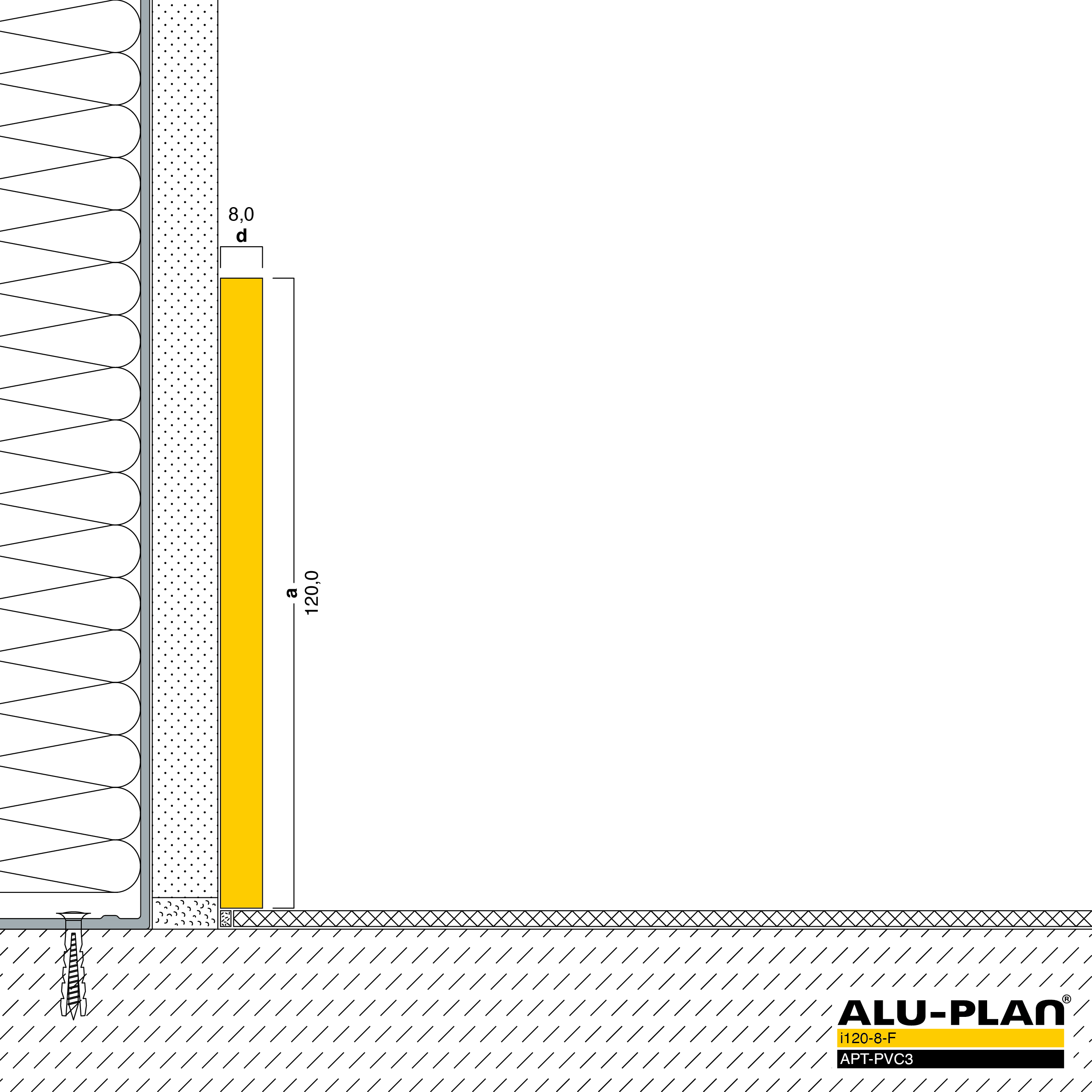 ALU-PLAN® Installation :: i120-8-F-APT-PVC3