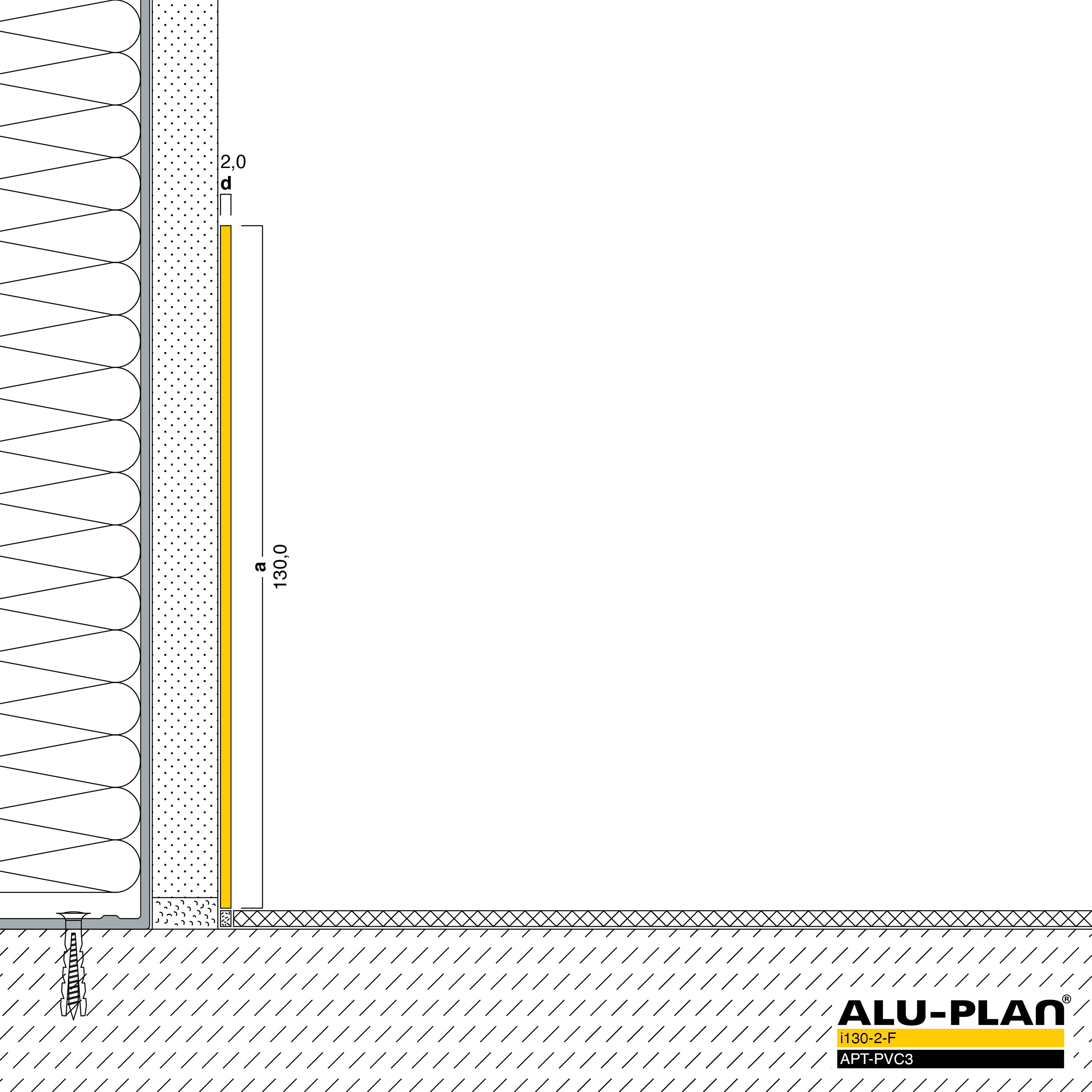 ALU-PLAN® Installation :: i130-2-F-APT-PVC3