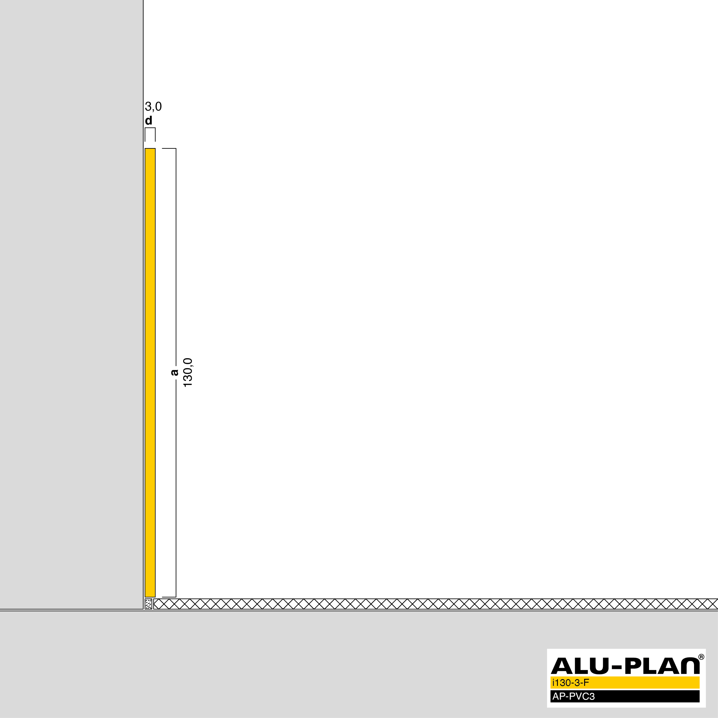 ALU-PLAN® Installation :: i130-3-F-AP-PVC3