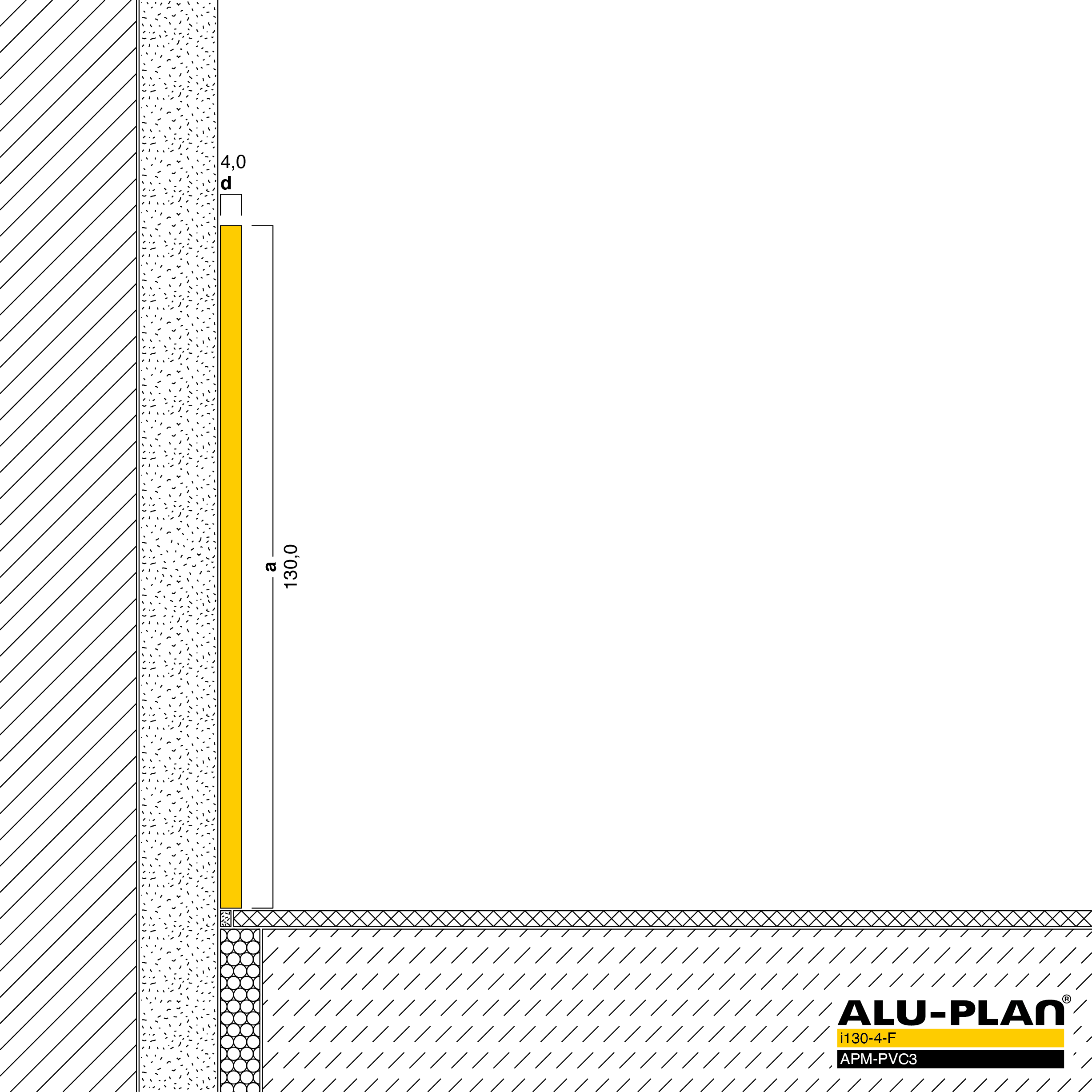 ALU-PLAN® Installation :: i130-4-F-APM-PVC3