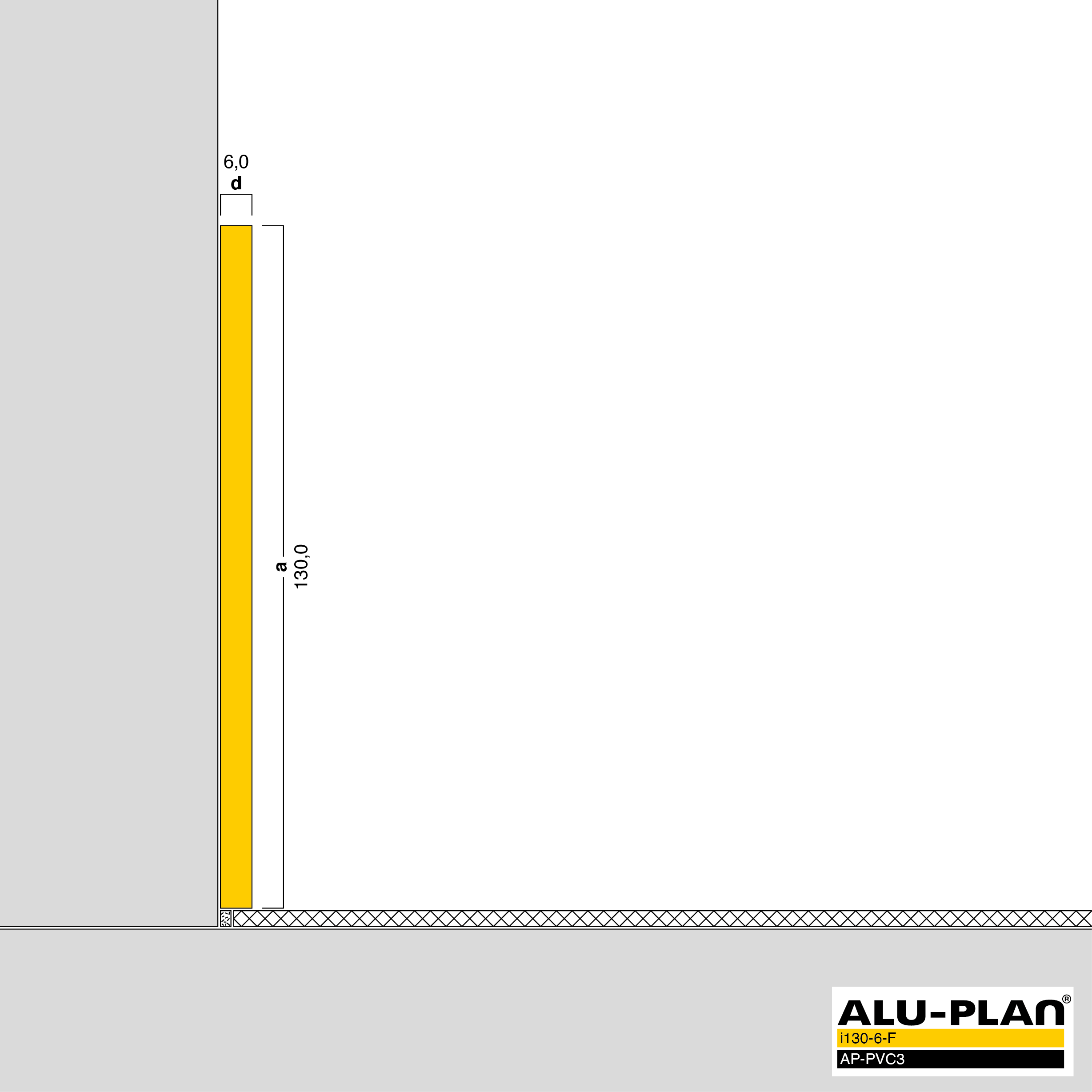 ALU-PLAN® Installation :: i130-6-F-AP-PVC3