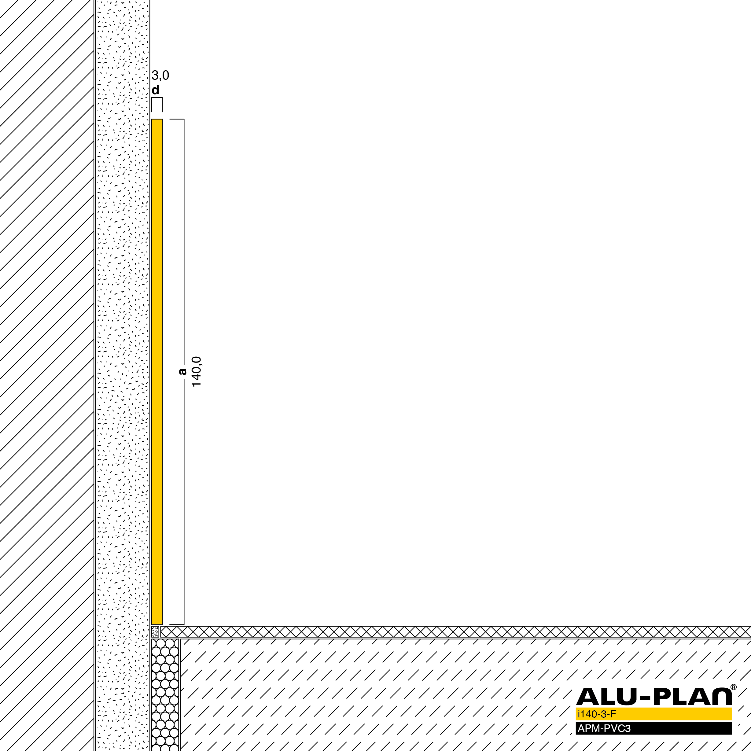 ALU-PLAN® Installation :: i140-3-F-APM-PVC3