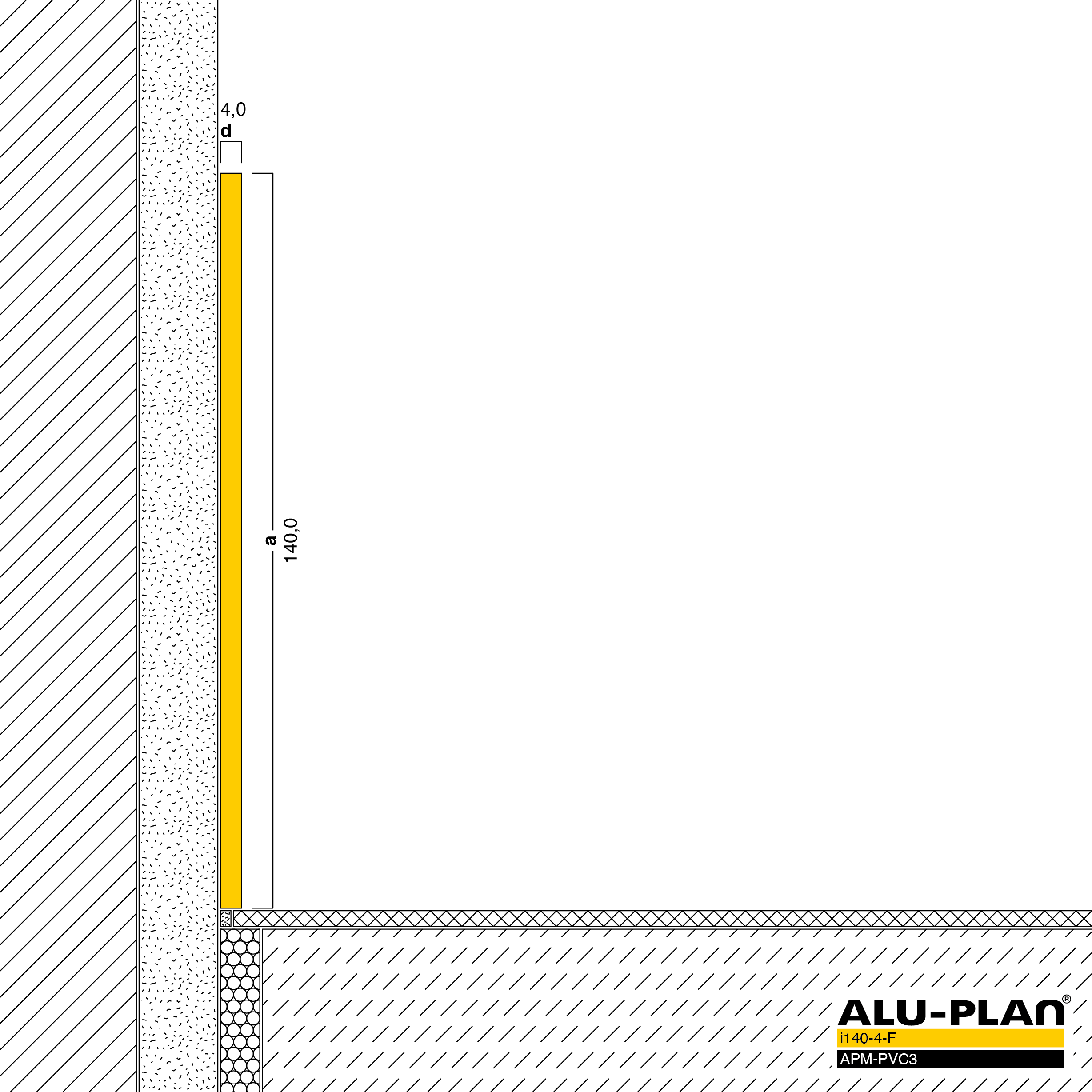 ALU-PLAN® Installation :: i140-4-F-APM-PVC3