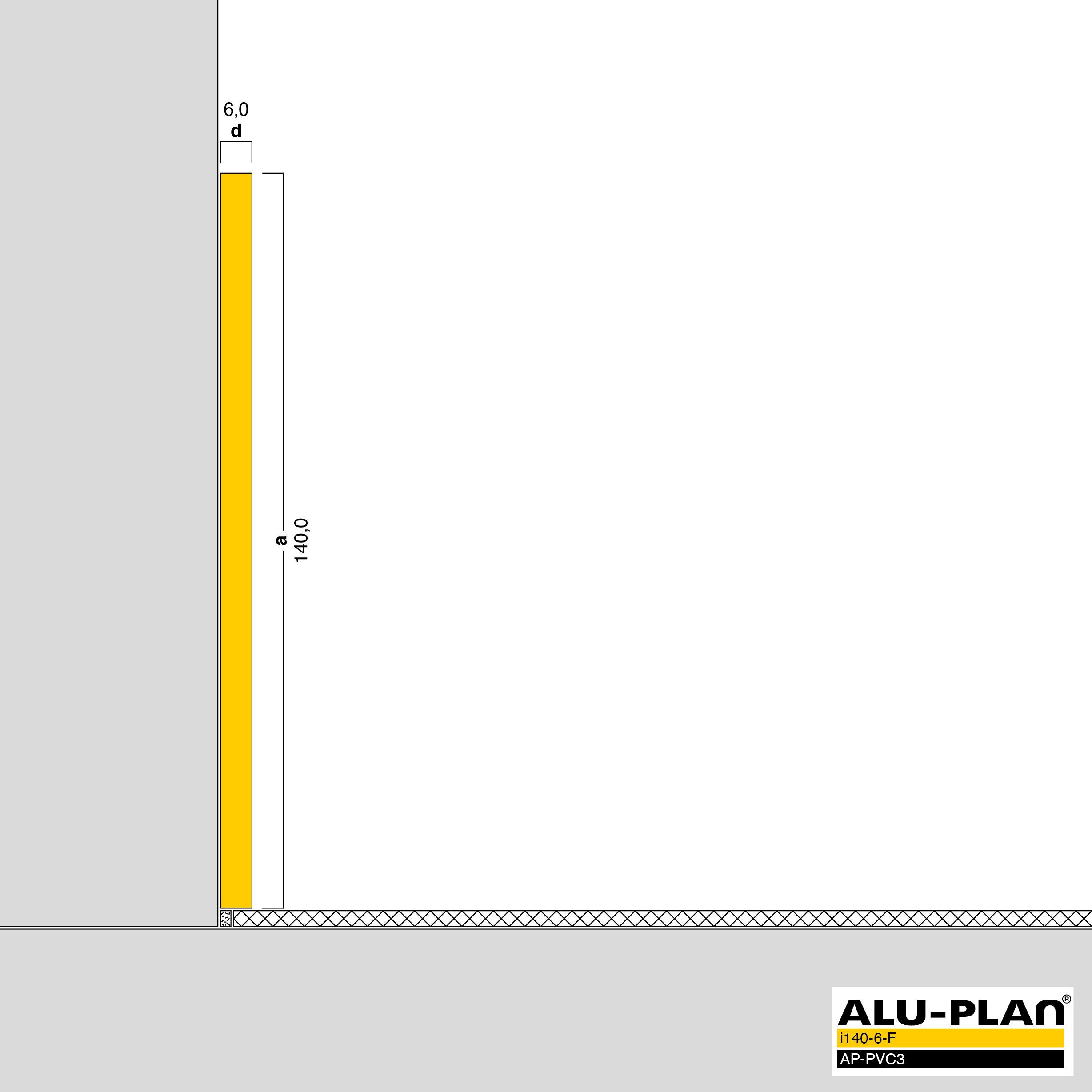 ALU-PLAN® Installation :: i140-6-F-AP-PVC3
