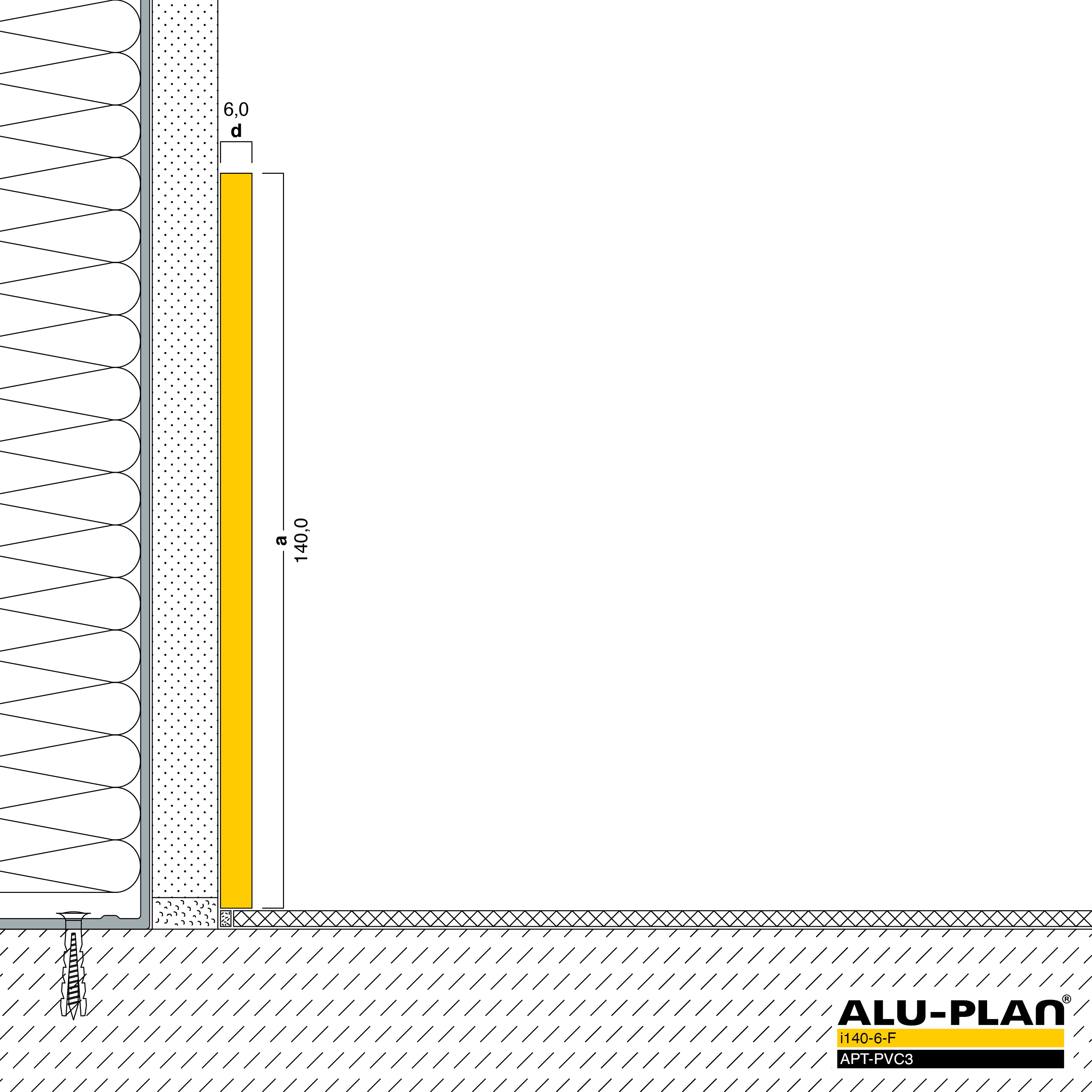 ALU-PLAN® Installation :: i140-6-F-APT-PVC3