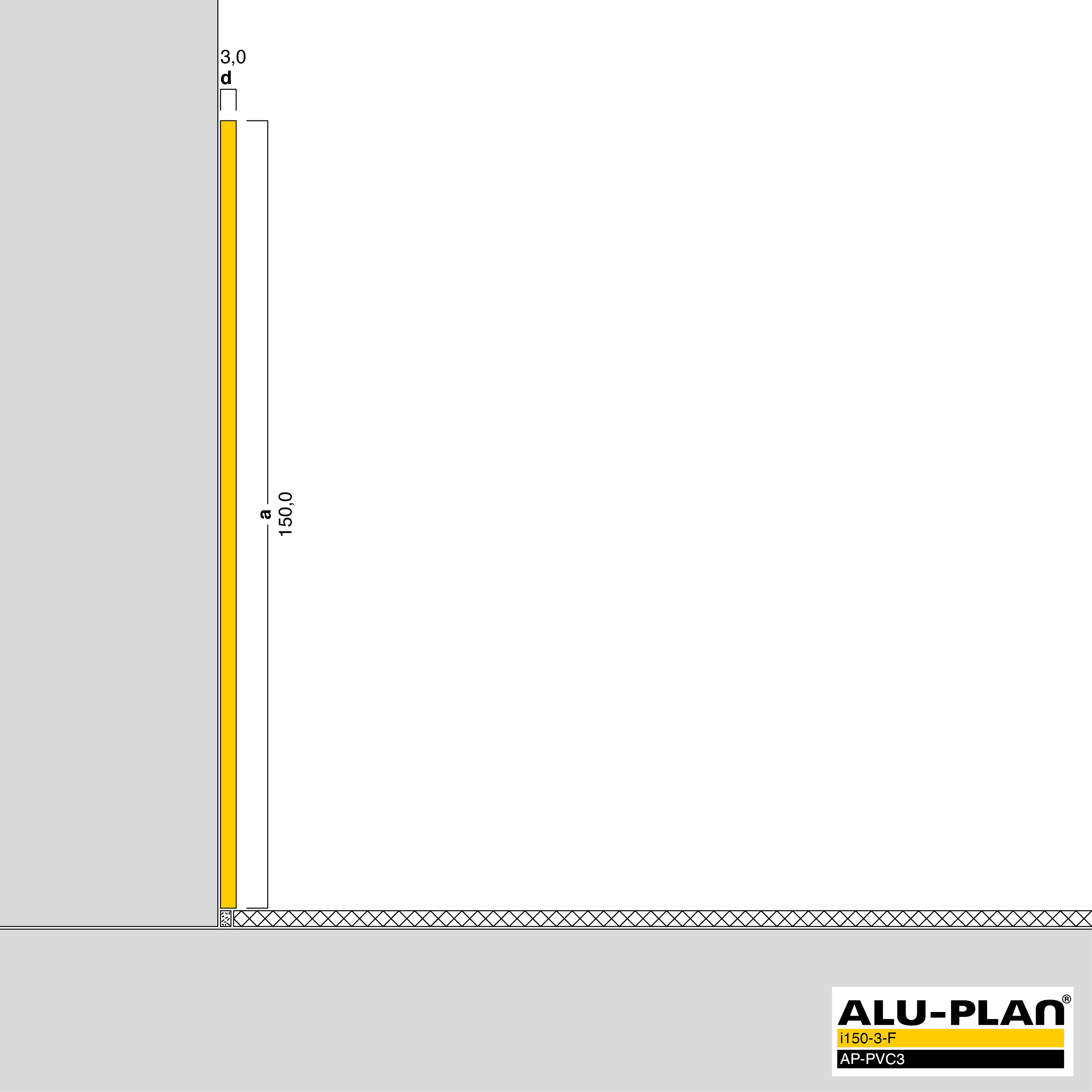 ALU-PLAN® Installation :: i150-3-F-AP-PVC3