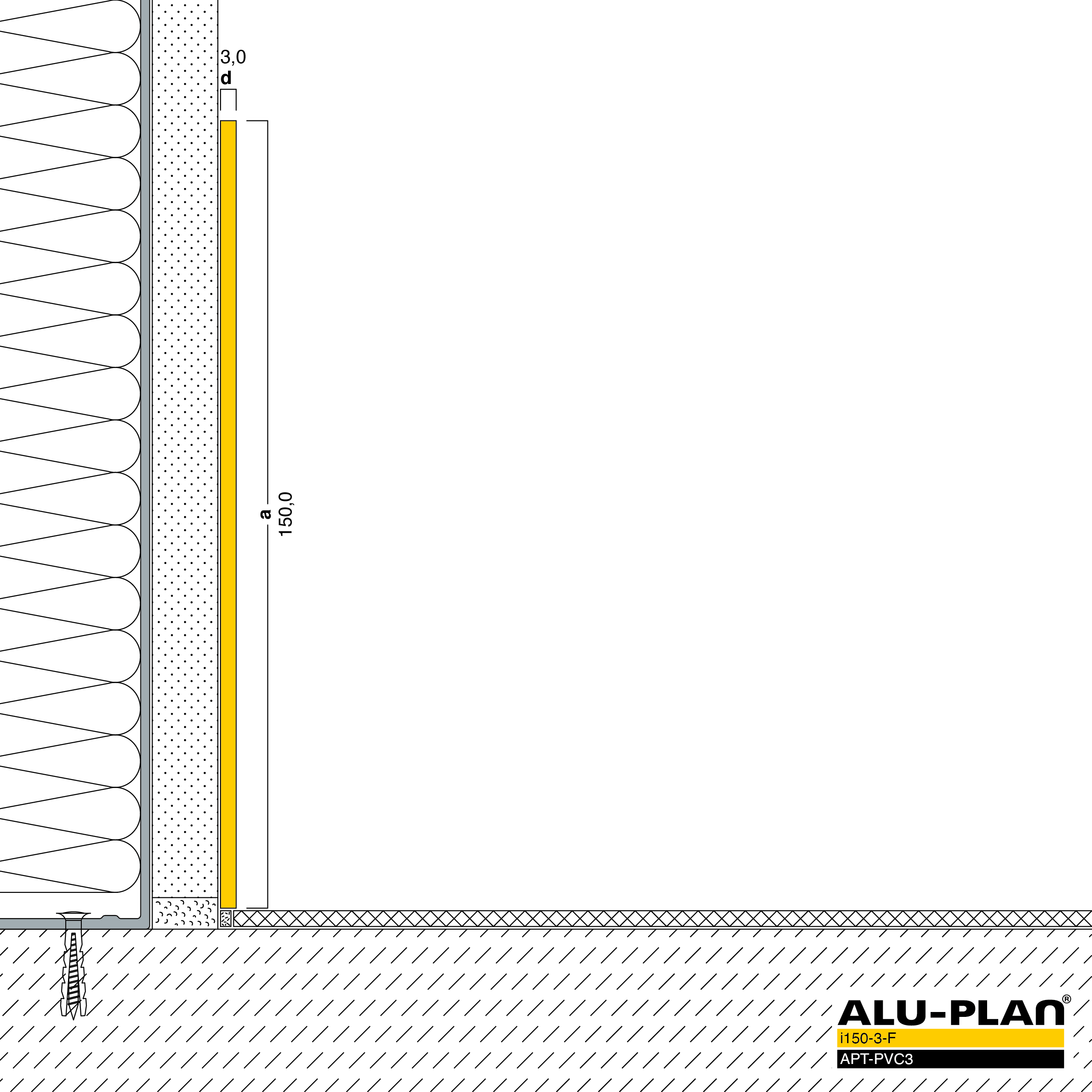 ALU-PLAN® Installation :: i150-3-F-APT-PVC3