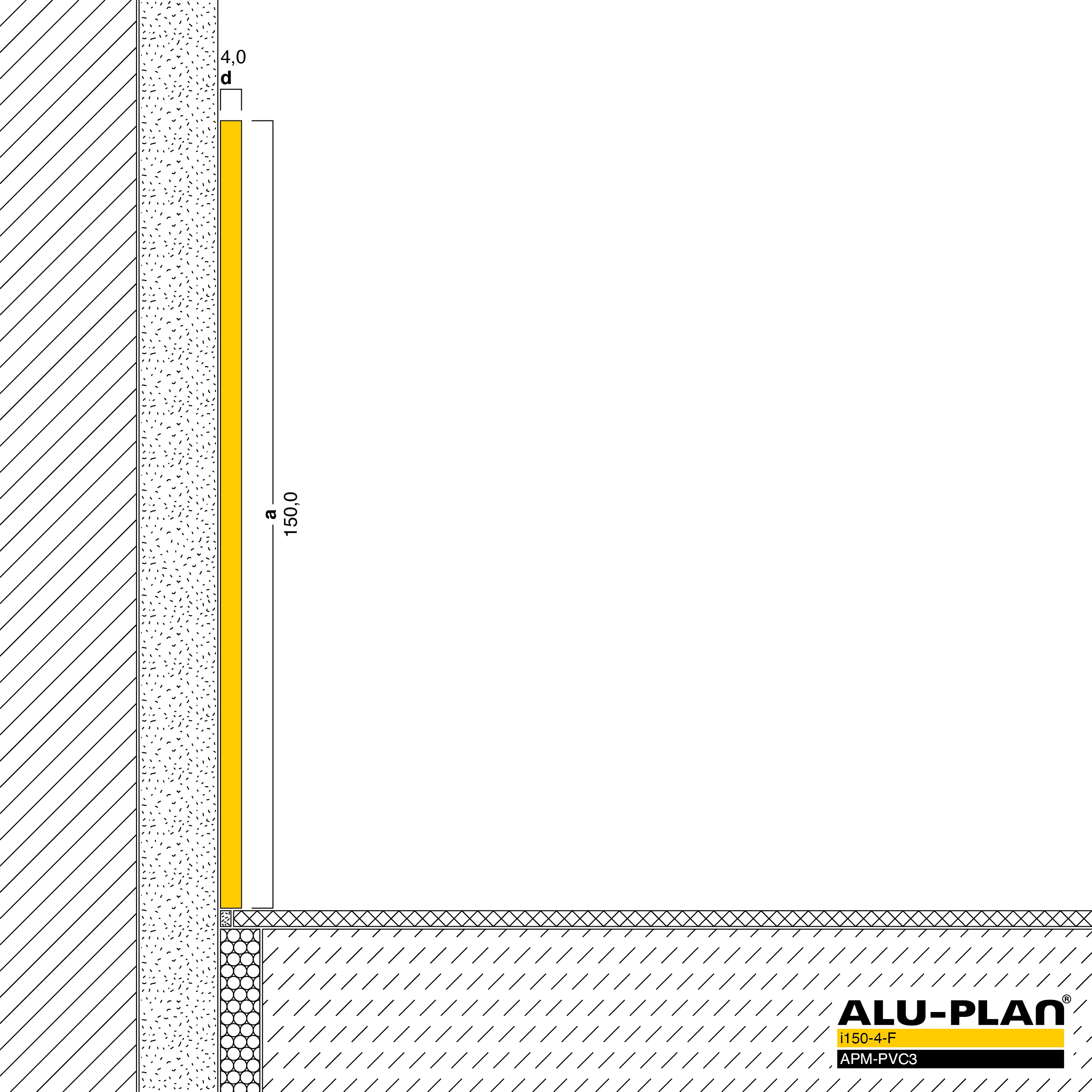 ALU-PLAN® Installation :: i150-4-F-APM-PVC3
