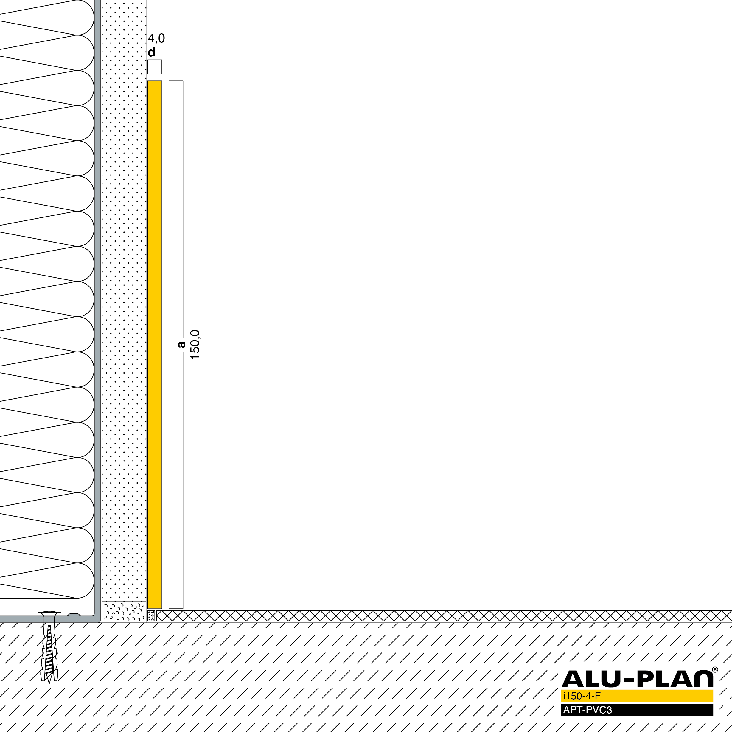 ALU-PLAN® Installation :: i150-4-F-APT-PVC3