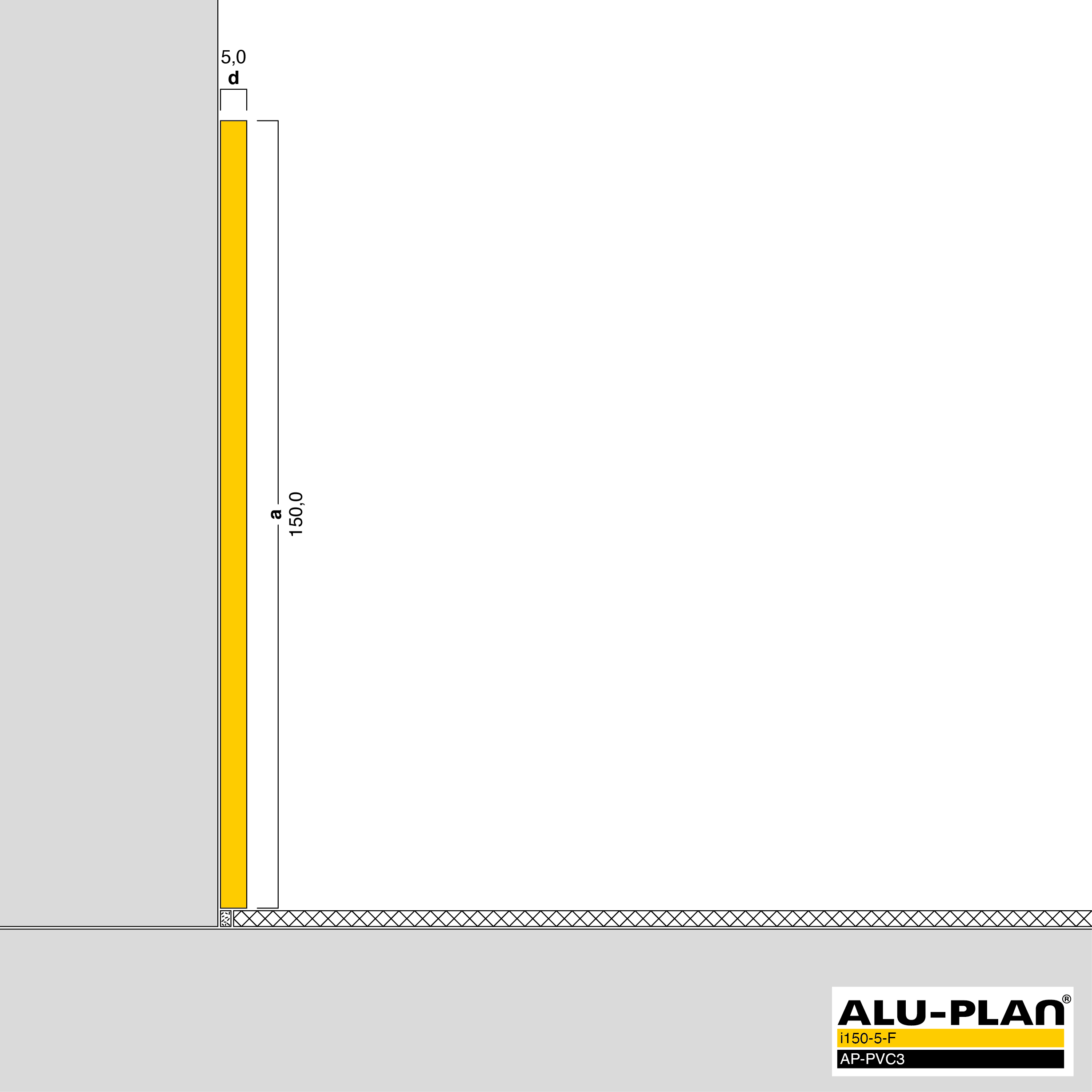 ALU-PLAN® Installation :: i150-5-F-AP-PVC3