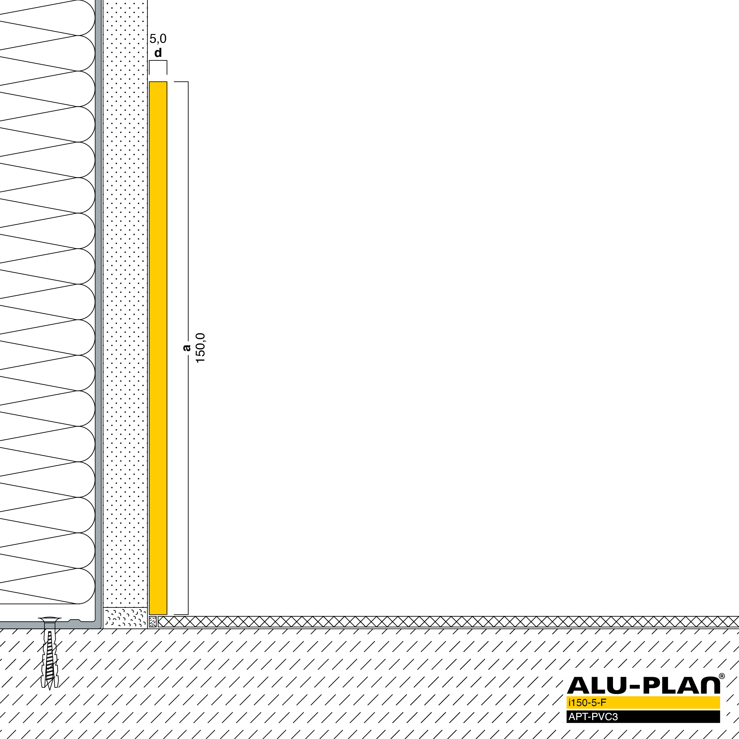 ALU-PLAN® Installation :: i150-5-F-APT-PVC3