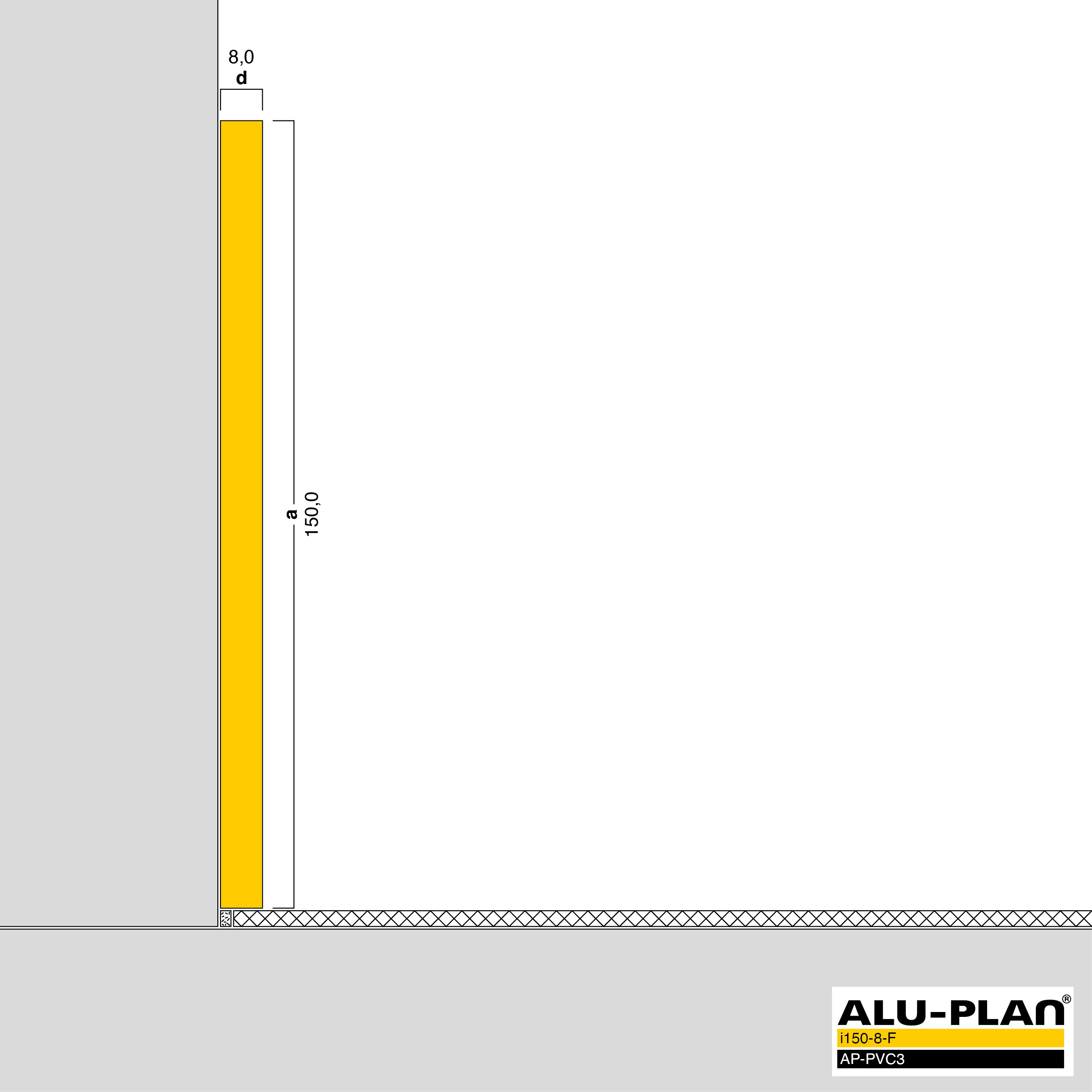 ALU-PLAN® Installation :: i150-8-F-AP-PVC3