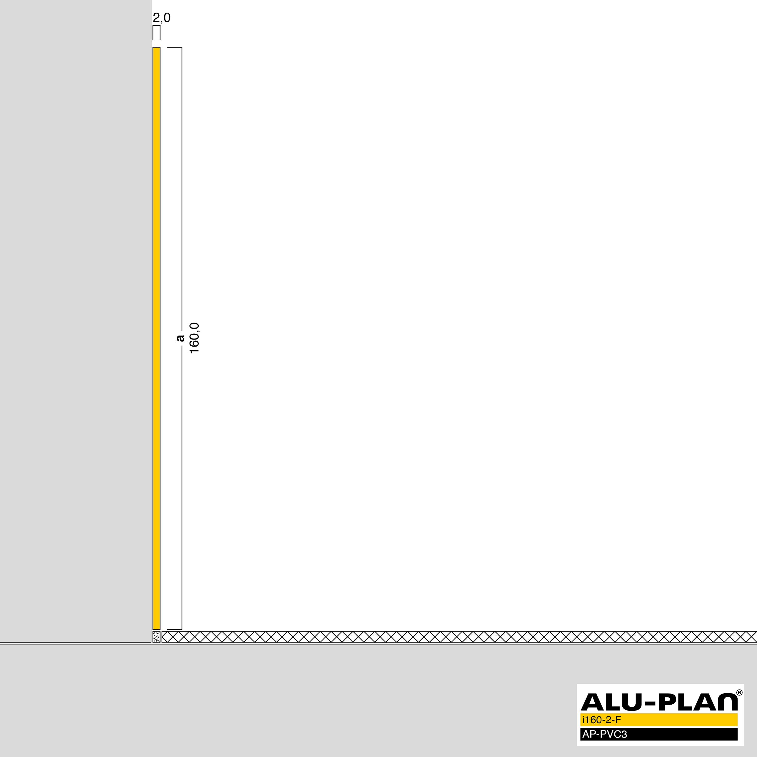 ALU-PLAN® Installation :: i160-2-F-AP-PVC3