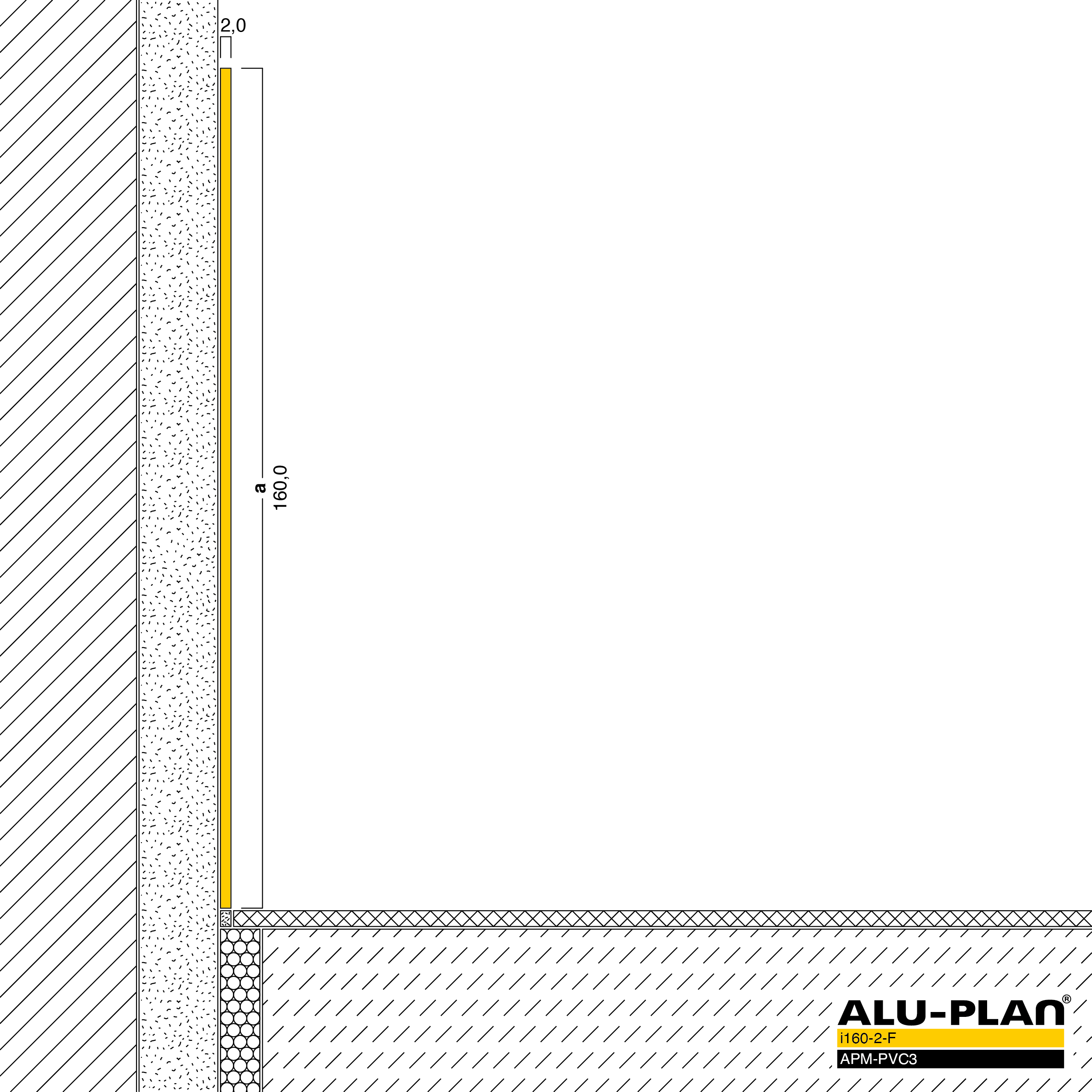 ALU-PLAN® Installation :: i160-2-F-APM-PVC3