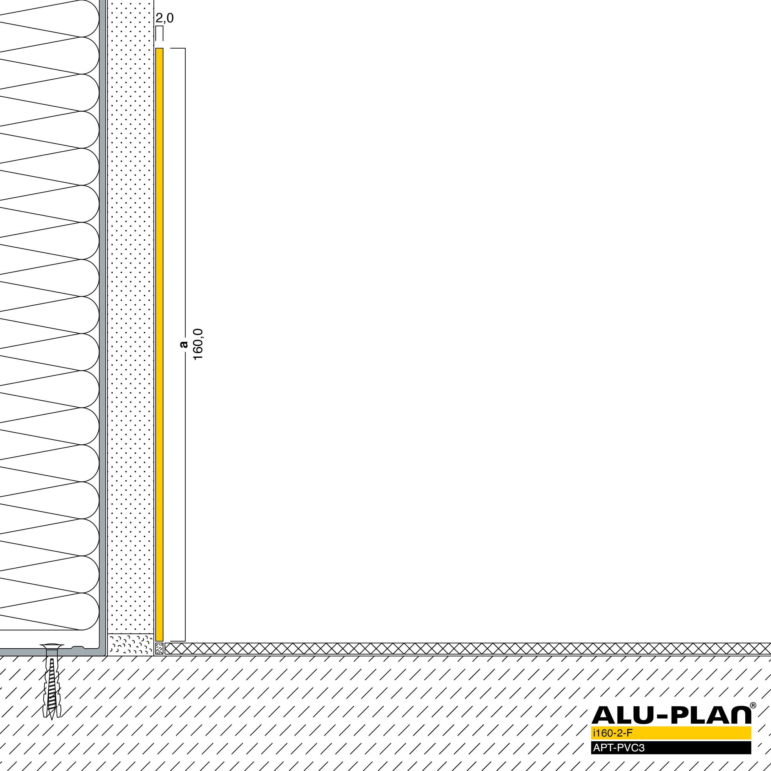 ALU-PLAN® Installation :: i160-2-F-APT-PVC3
