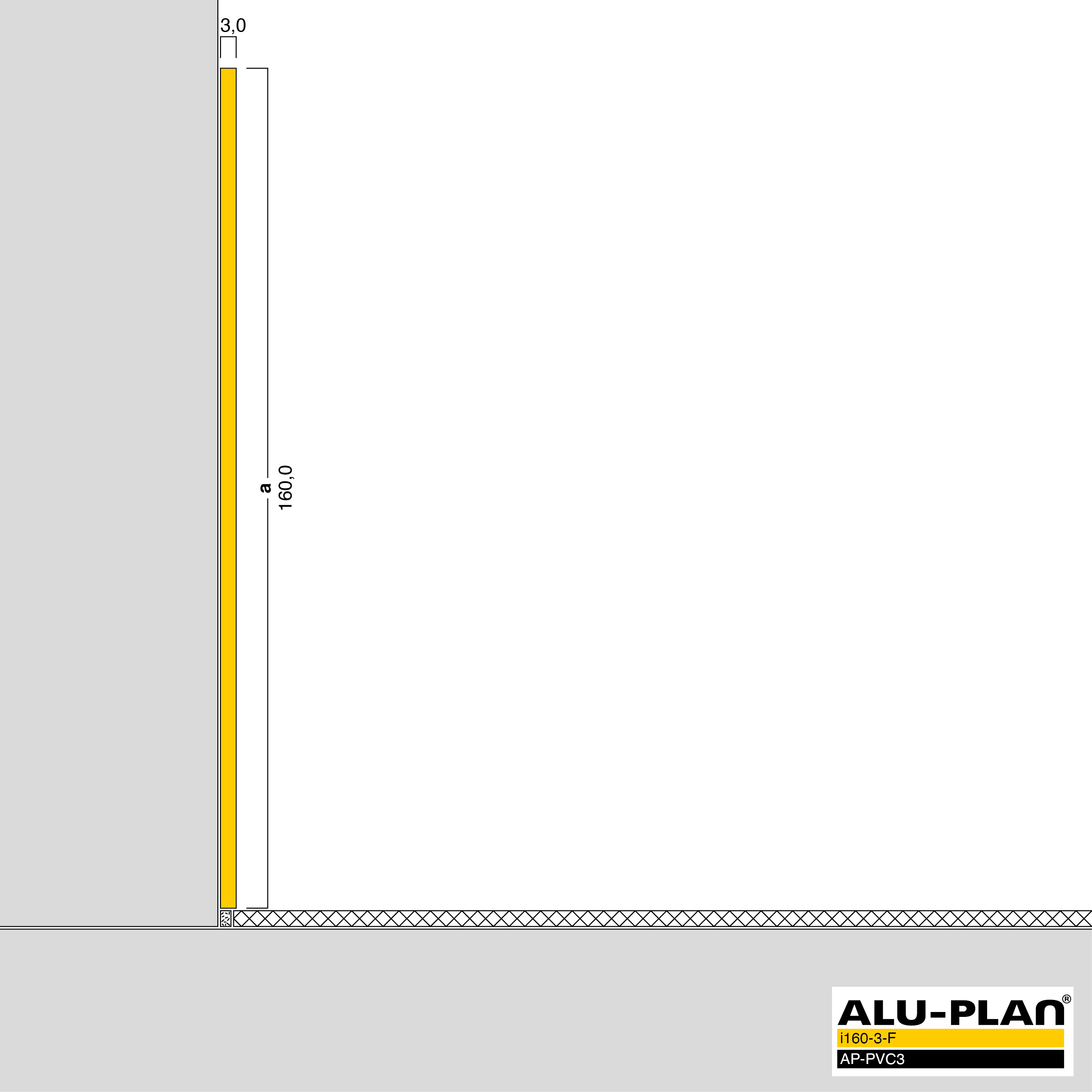 ALU-PLAN® Installation :: i160-3-F-AP-PVC3