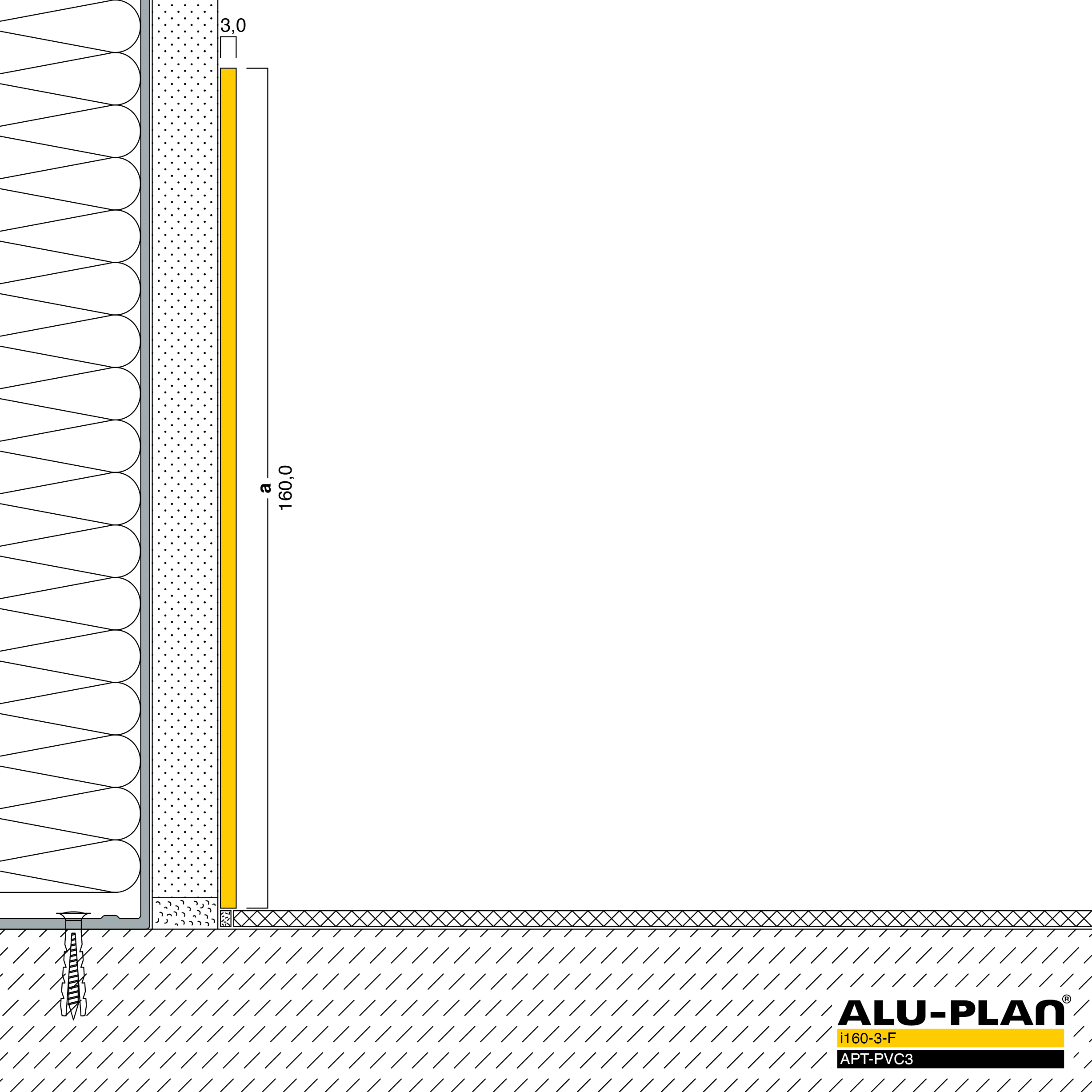 ALU-PLAN® Installation :: i160-3-F-APT-PVC3