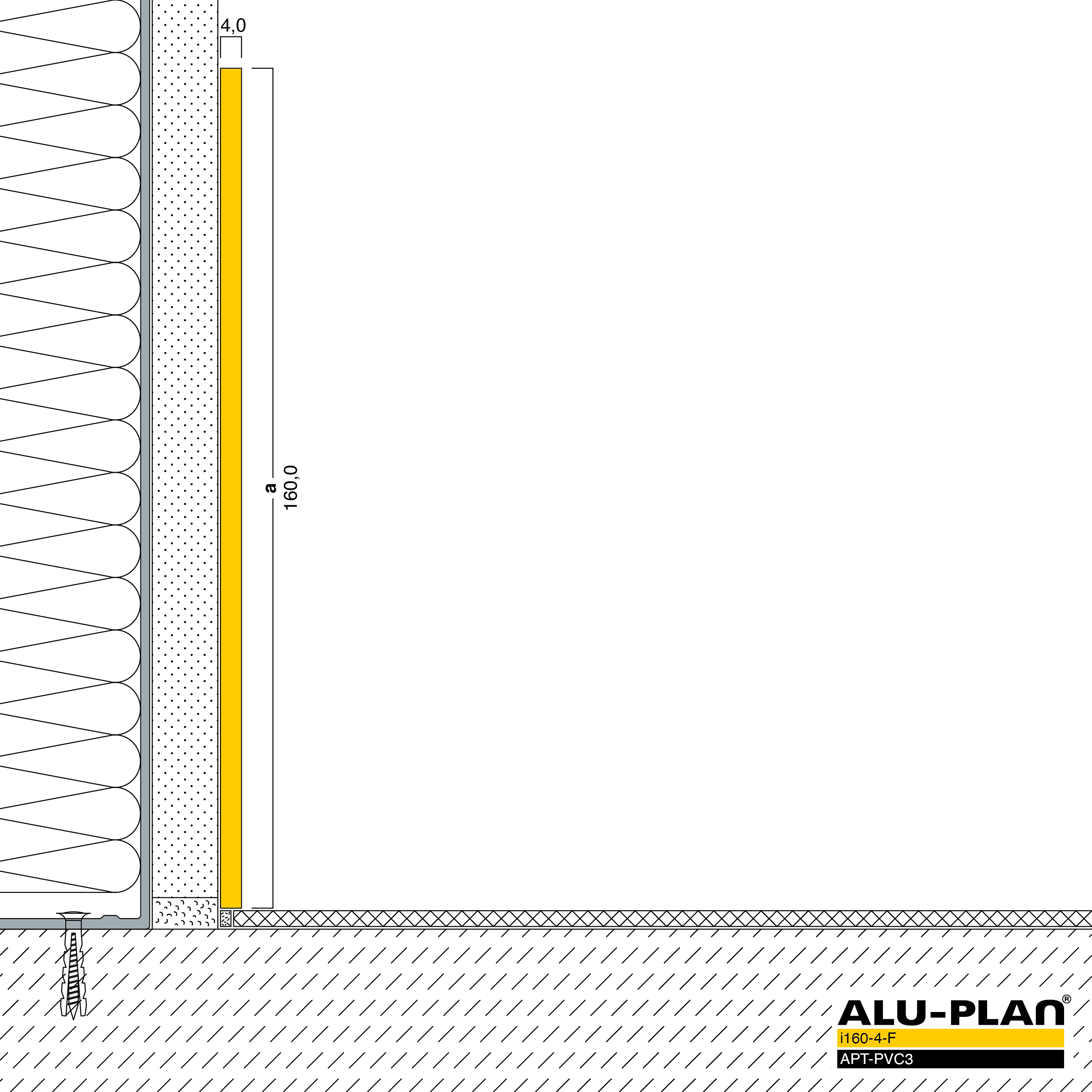 ALU-PLAN® Installation :: i160-4-F-APT-PVC3