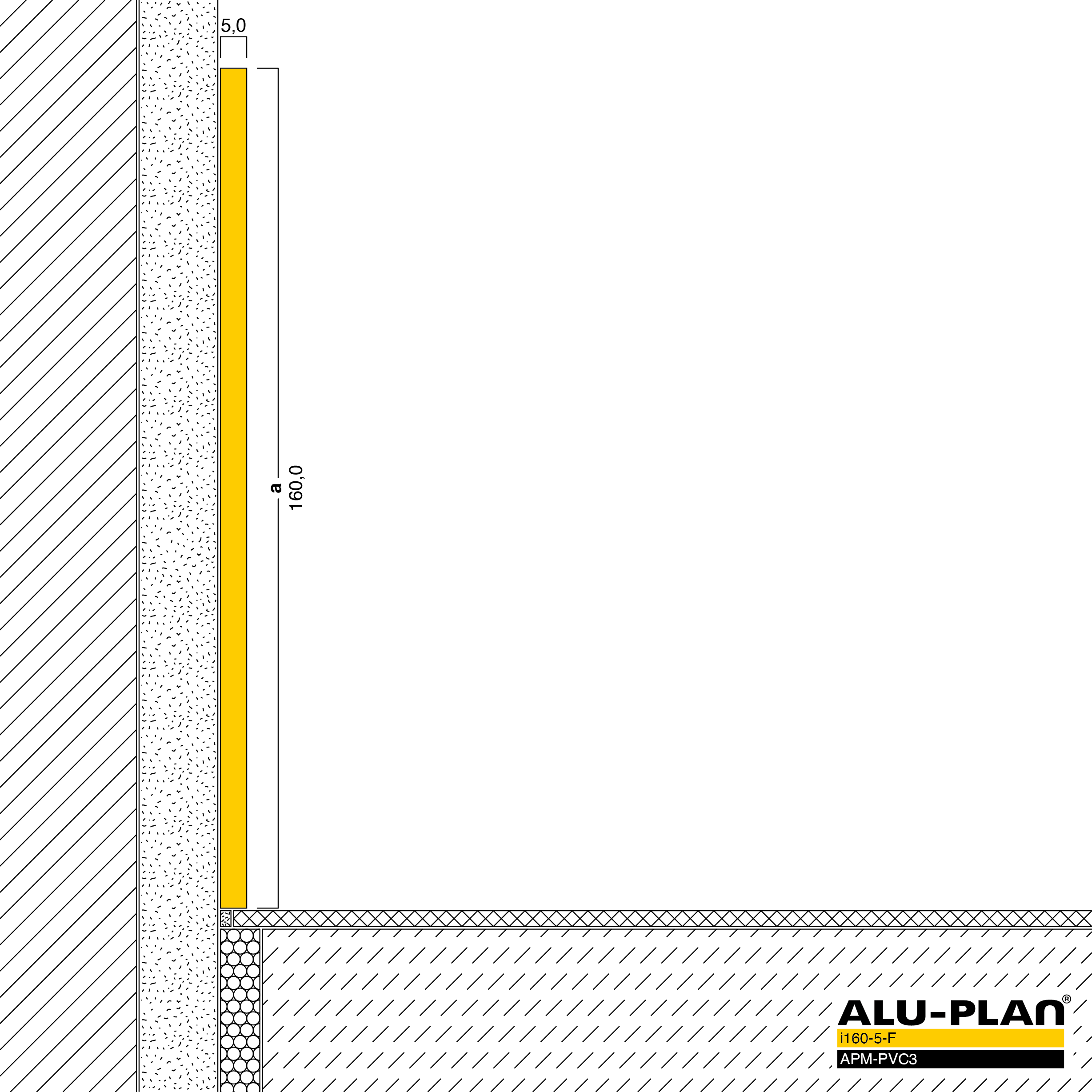 ALU-PLAN® Installation :: i160-5-F-APM-PVC3