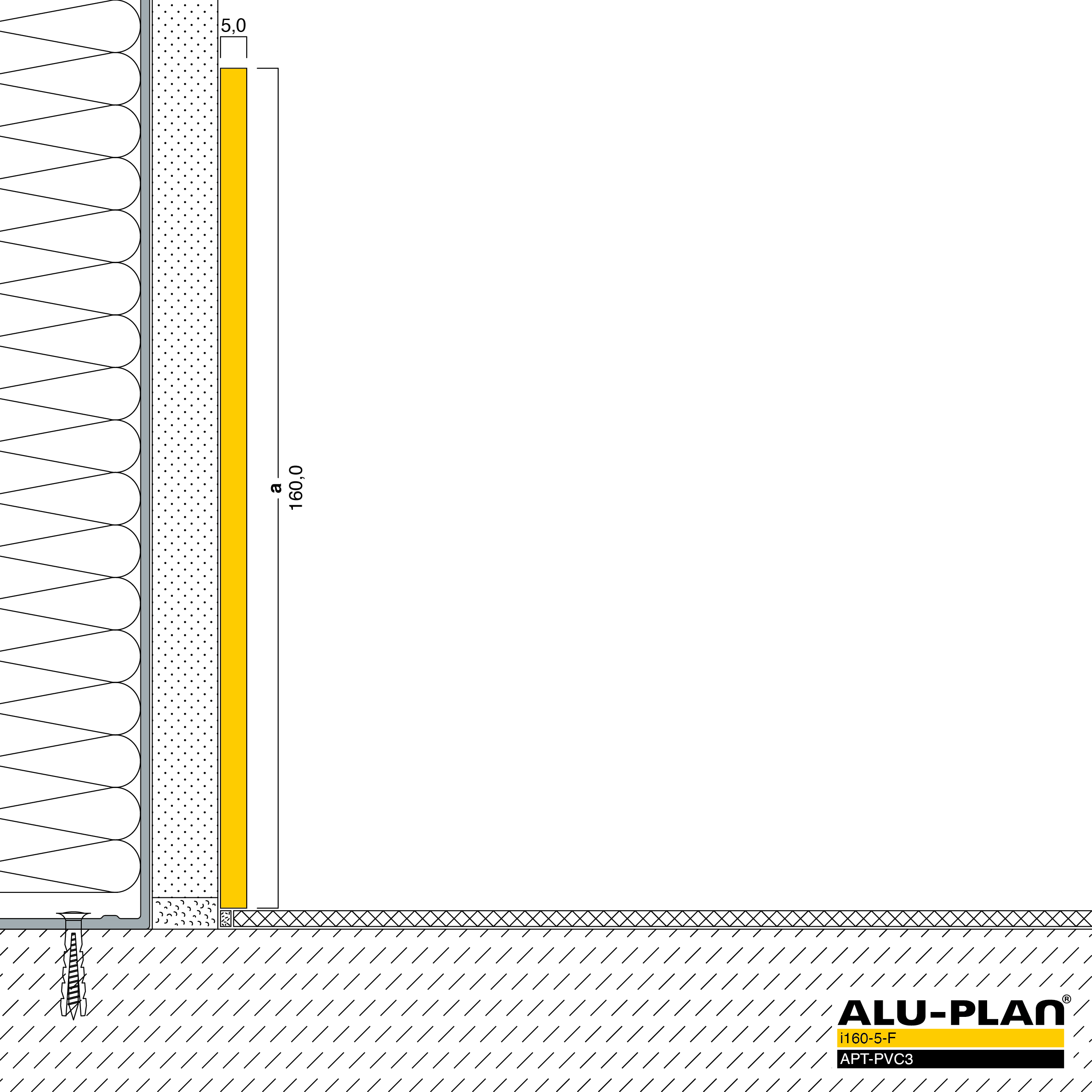 ALU-PLAN® Installation :: i160-5-F-APT-PVC3