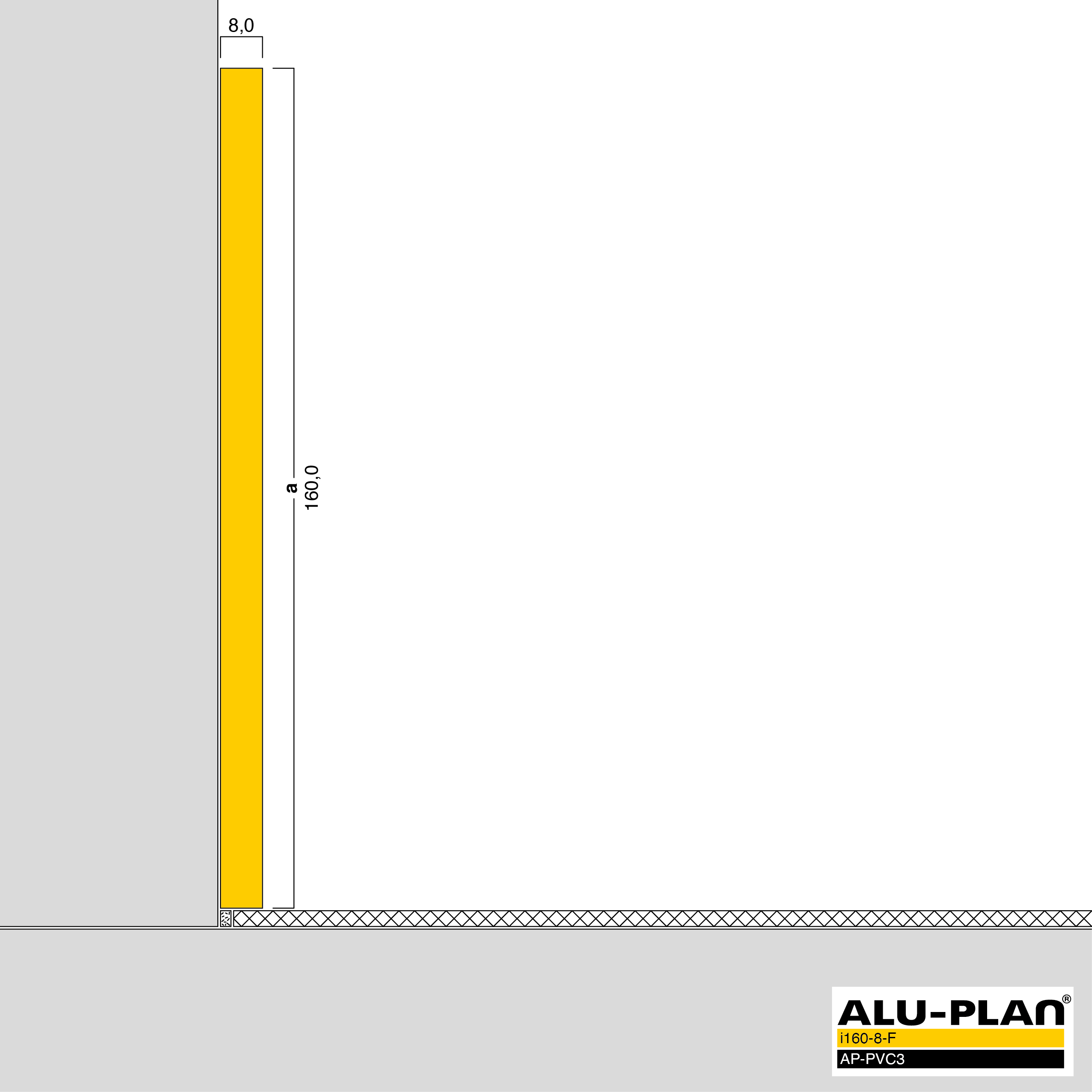 ALU-PLAN® Installation :: i160-8-F-AP-PVC3