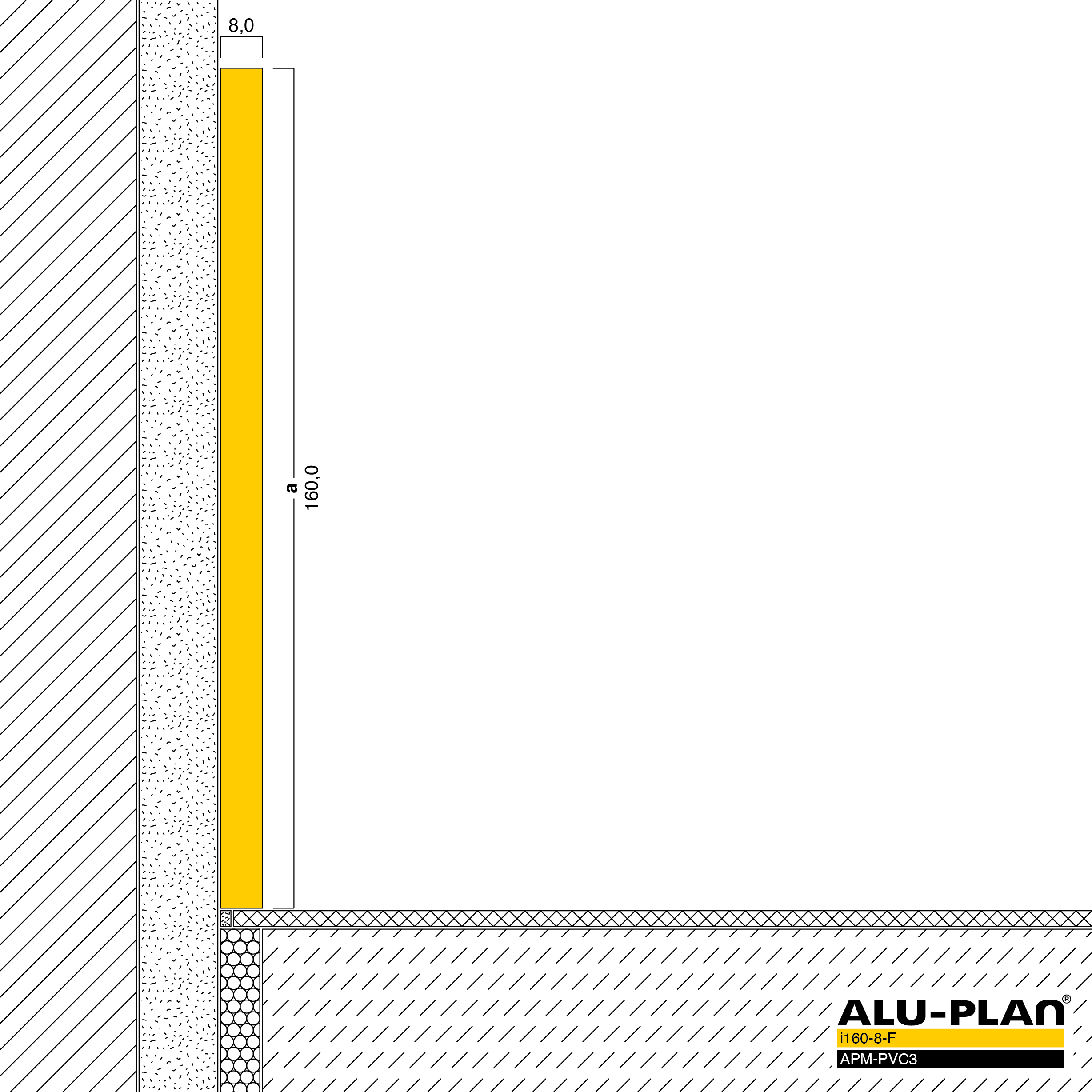 ALU-PLAN® Installation :: i160-8-F-APM-PVC3