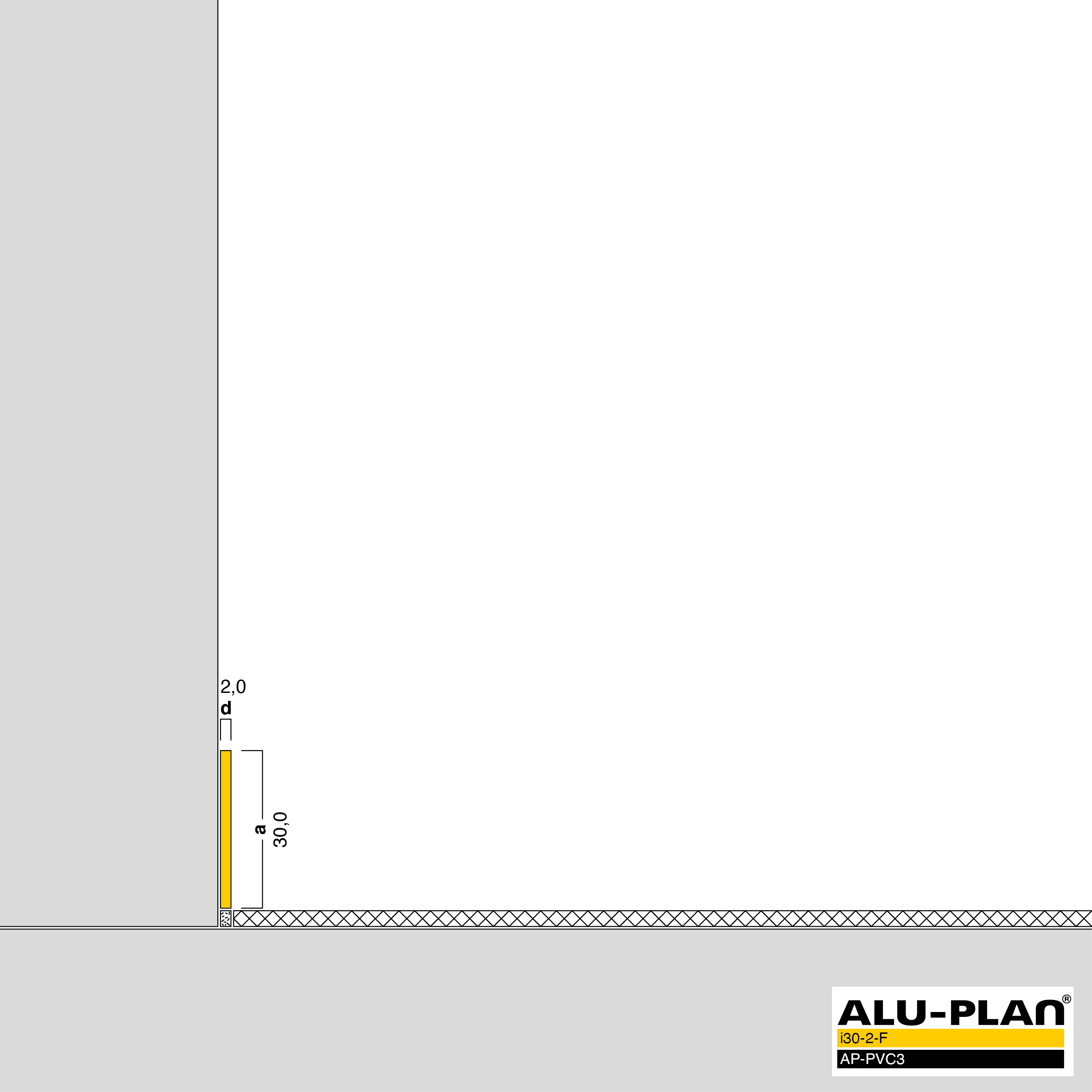 ALU-PLAN® Installation :: i30-2-F-AP-PVC3